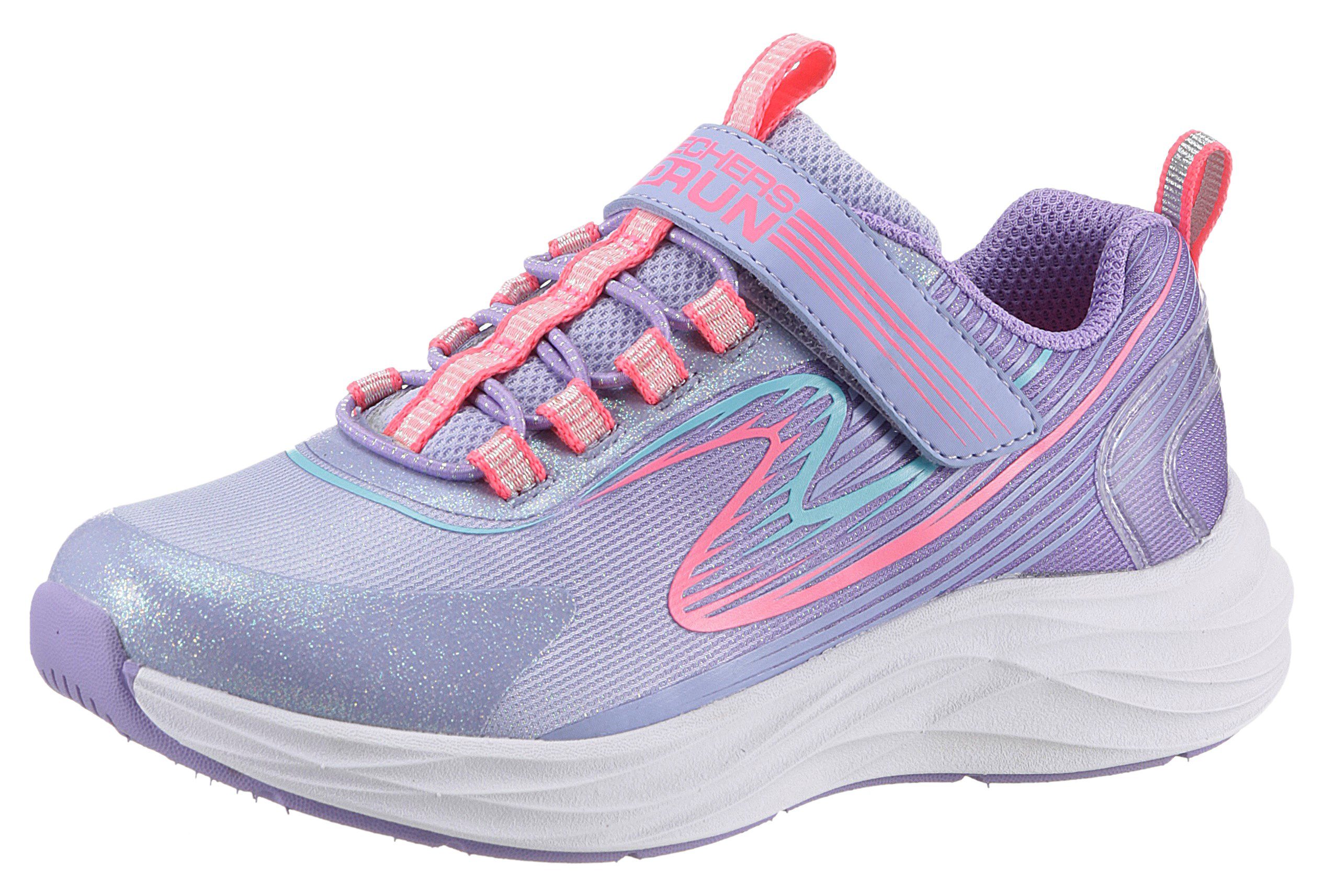 Skechers Kids Sneakers GO-RUN ACCELERATE met glitterafwerking, vrijetijdsschoen, halfhoge schoen, veterschoen