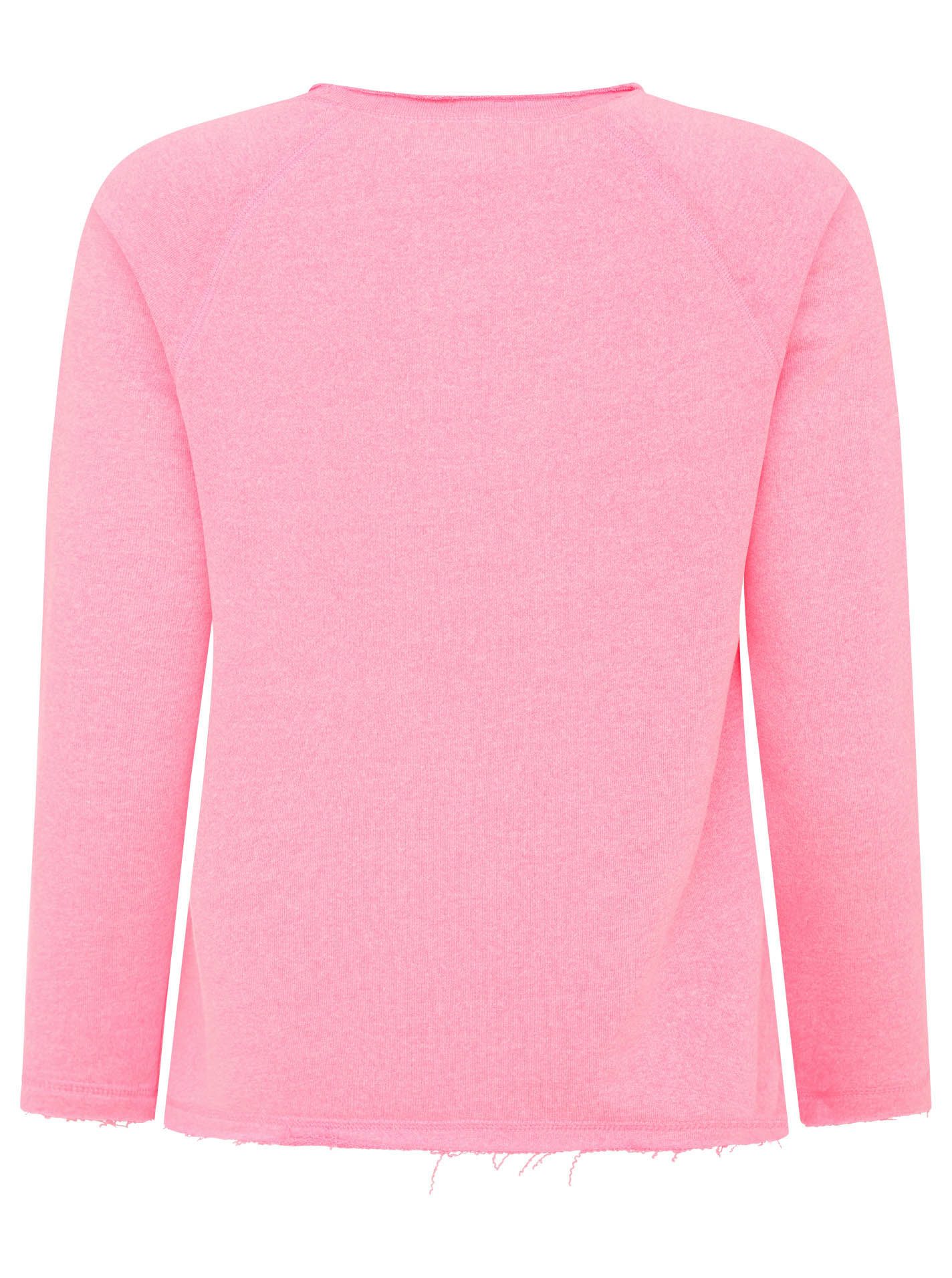 Zwillingsherz Sweater Strandgeluk 2014 met used-look randen en borduursel