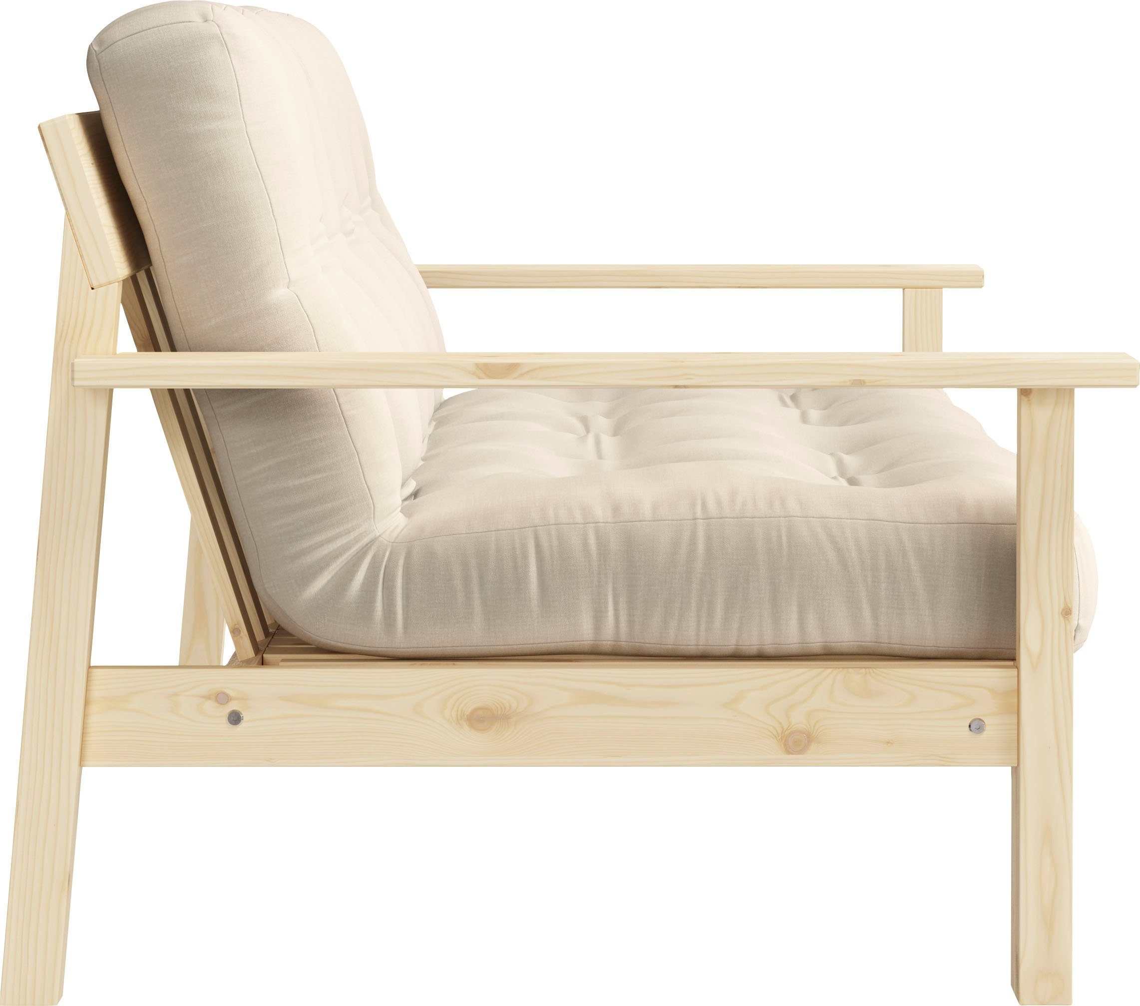 Karup Slaapbank Unwind Met houtstructuur, incl. futonmatras, ligoppervlak 130x190 cm