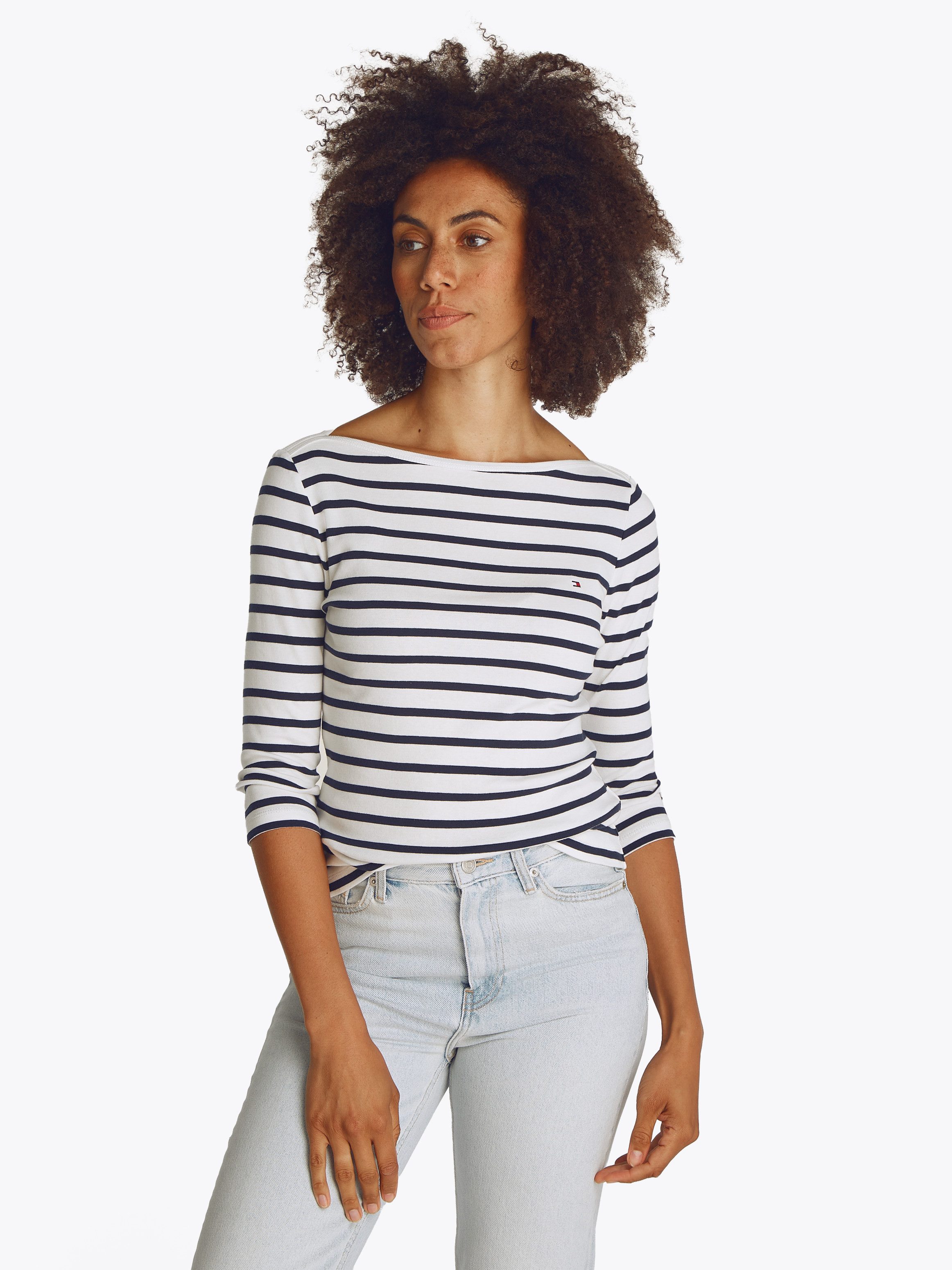 Tommy Hilfiger Shirt met 3/4 mouwen NEW CODY SLIM BOAT-NK 3/4SLV