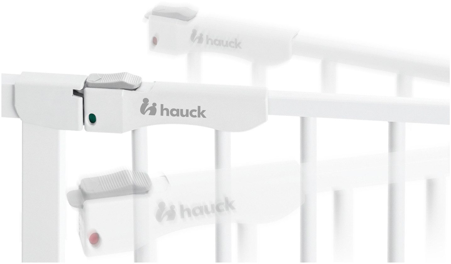 Hauck Traphek Clear Step Autoclose 2, White ook als traphekje te gebruiken, 75-80, vlakke doorgang