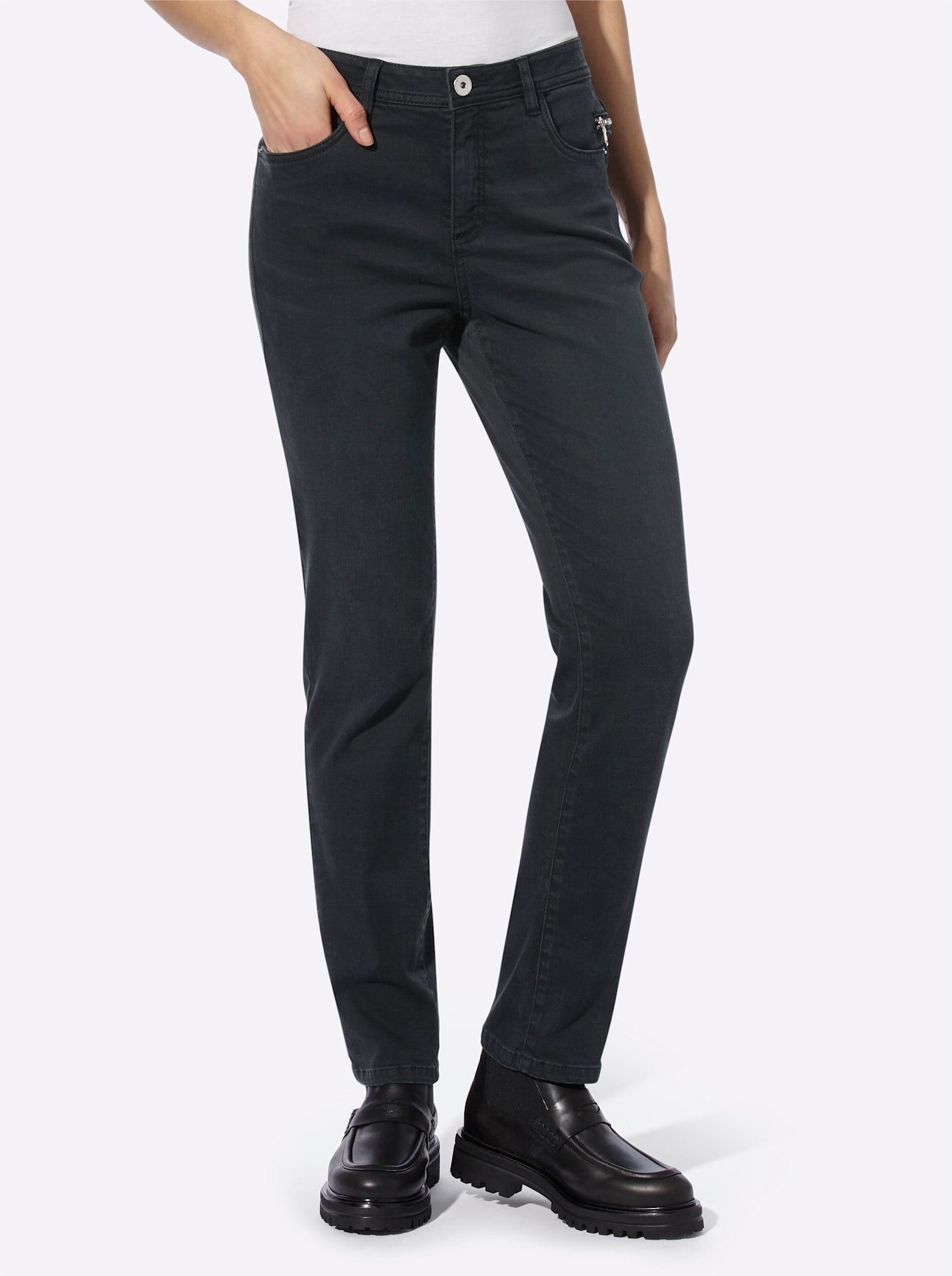 heine 5-pocket jeans dames skinny jeans maat 36 zwart