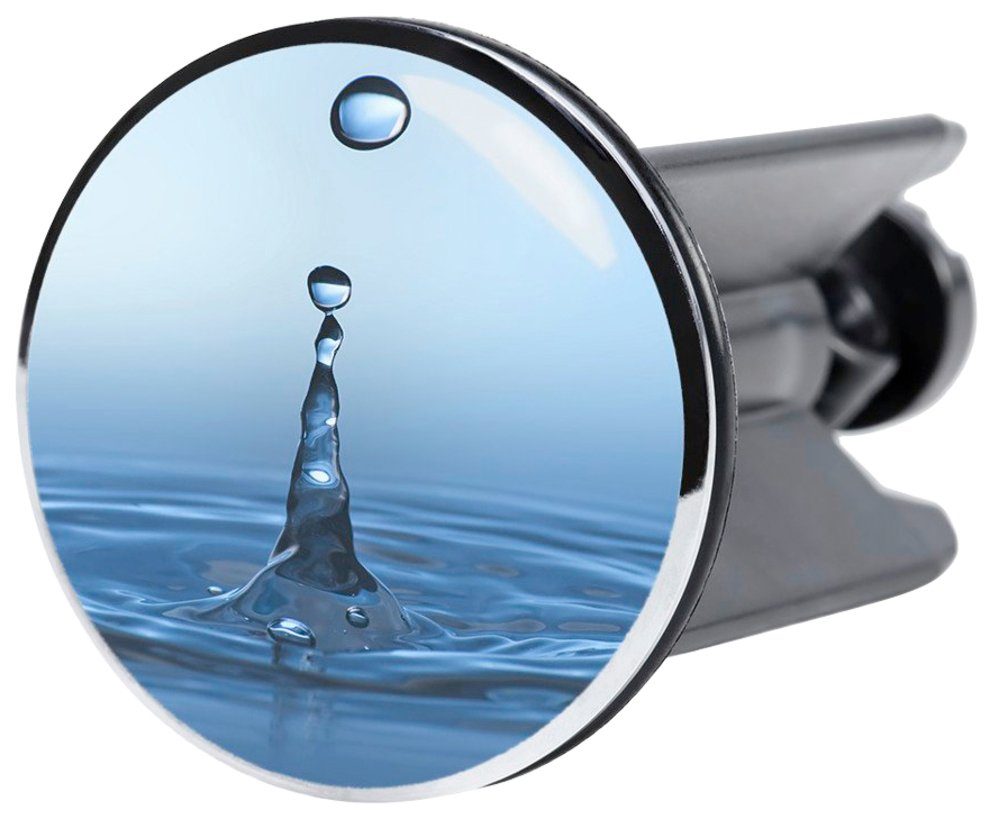 Sanilo Set badkameraccessoires Waterdruppels bestaand uit toiletzitting, badmat en wastafelplug (complete set, 3-delig)