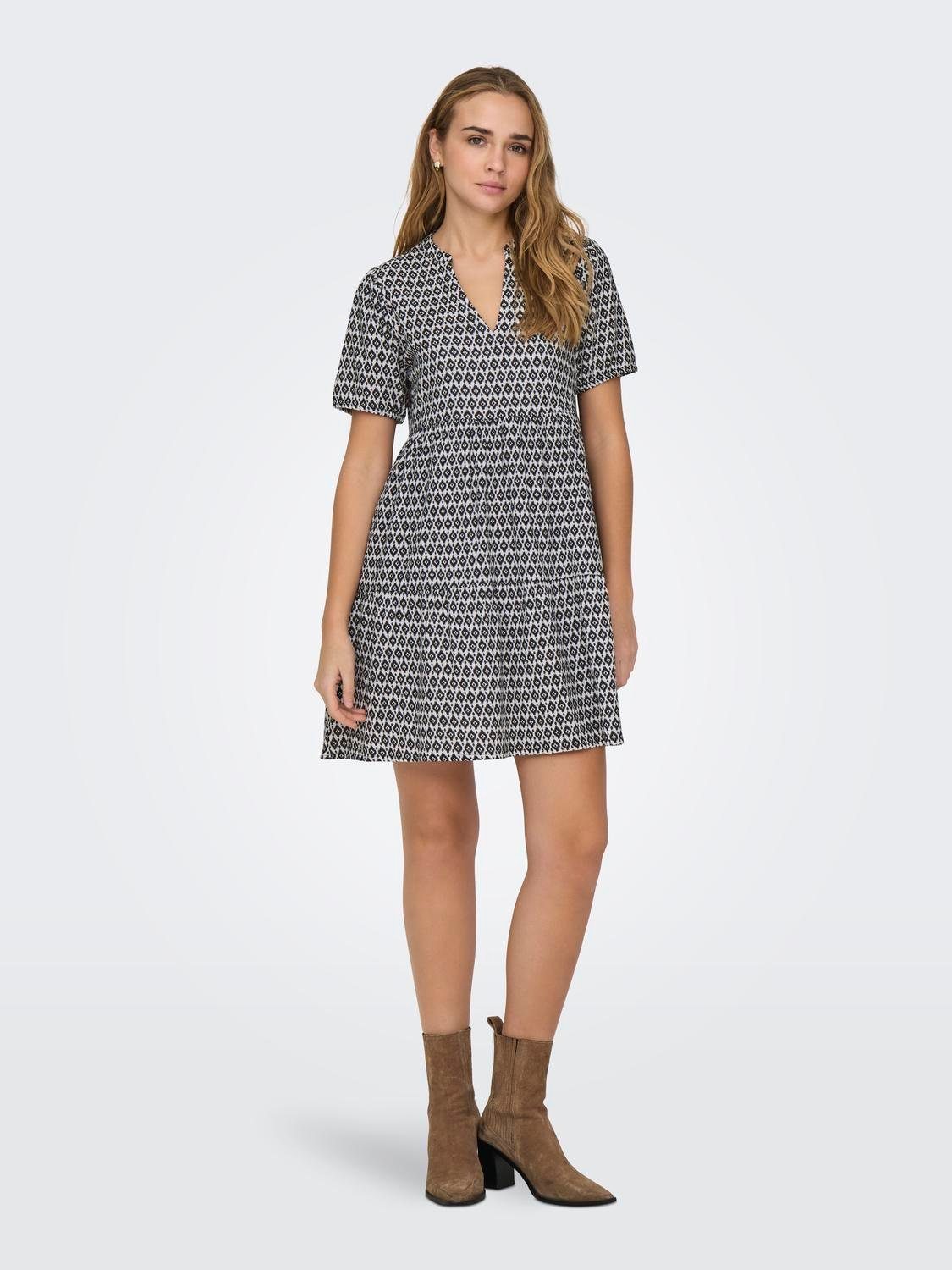 Only Zomerjurk ONLNORA S/S LOOSE DRESS PTM