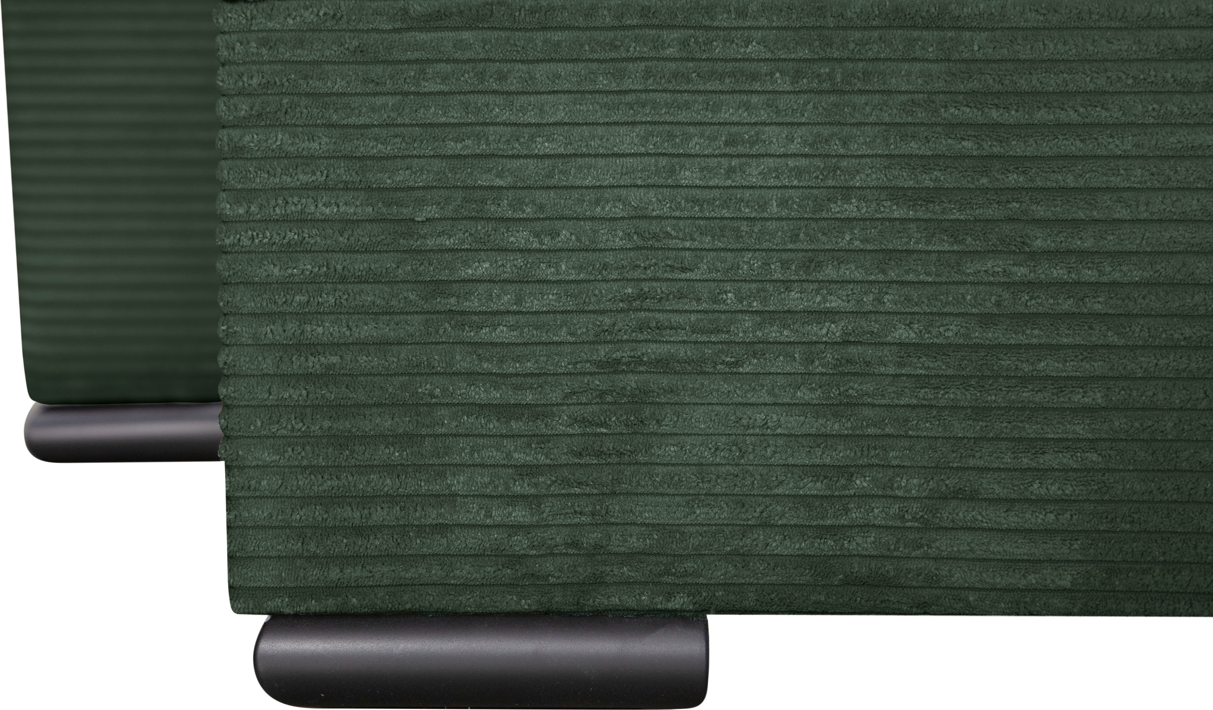 COLLECTION AB Zithoek XL-Josy U-vorm, breedte 313 cm, cord-/mix incl. bedfunctie, bedlade, met 4 gelijk grote rugkussens