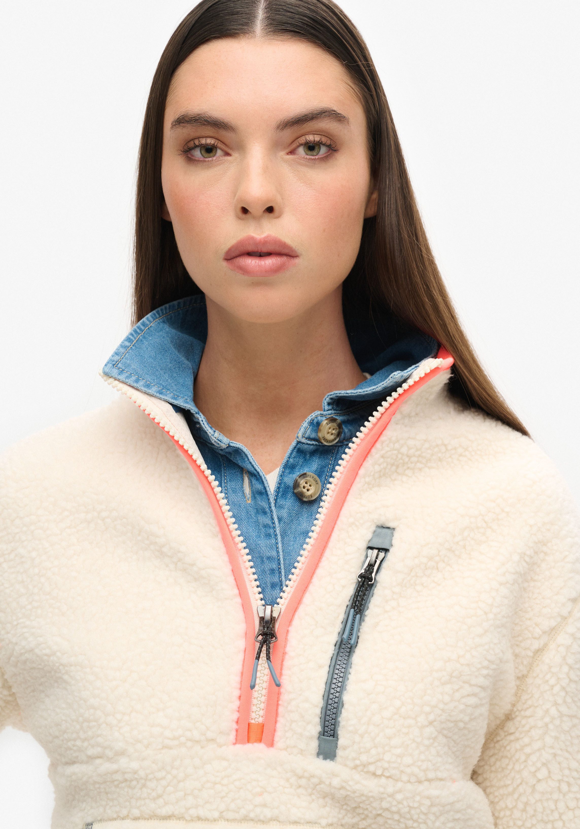 Superdry Fleecetrui OUTDOOR HALF ZIP FLEECE