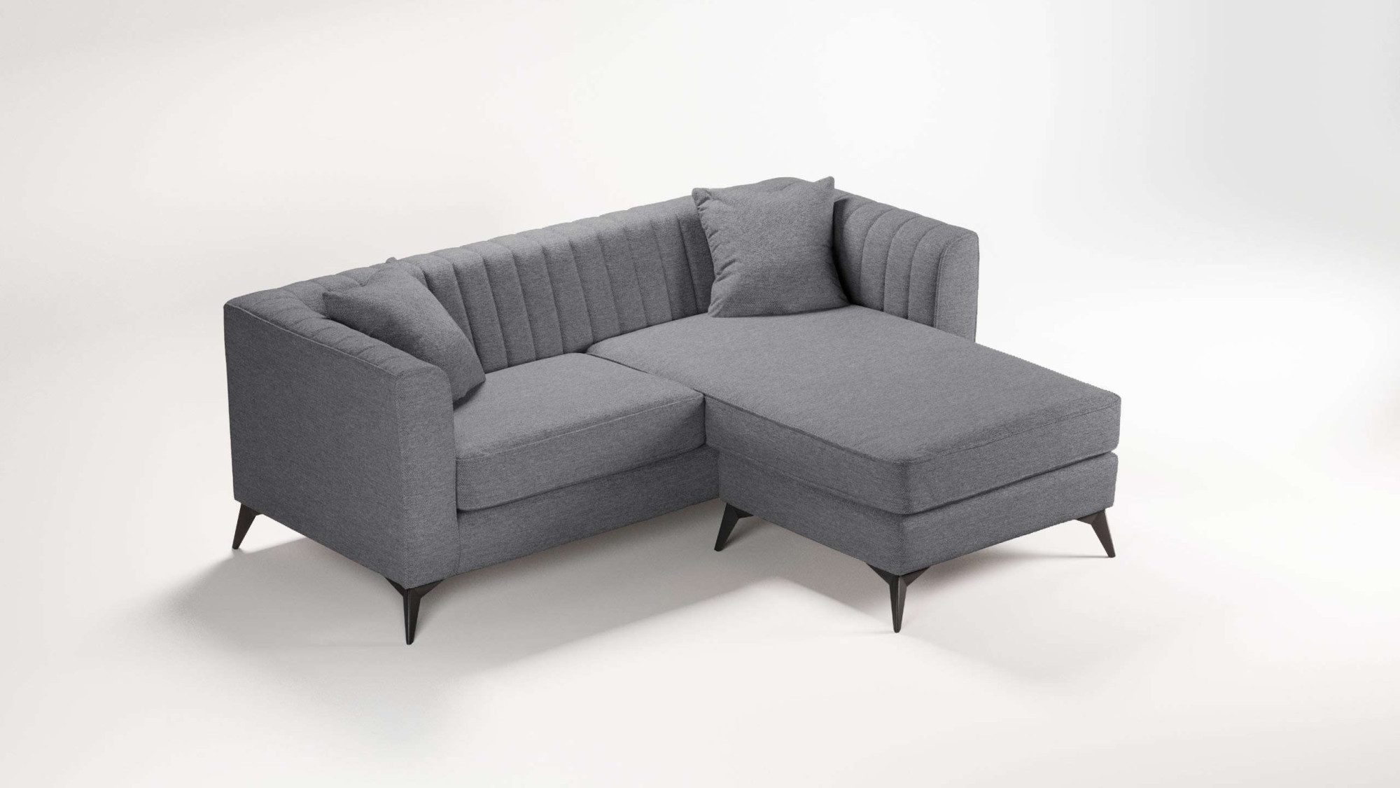 Places of Style Hoekbank MATTHEW L-vorm ideaal voor kleine ruimtes, afmetingen B/D/H: 201/162/74 cm