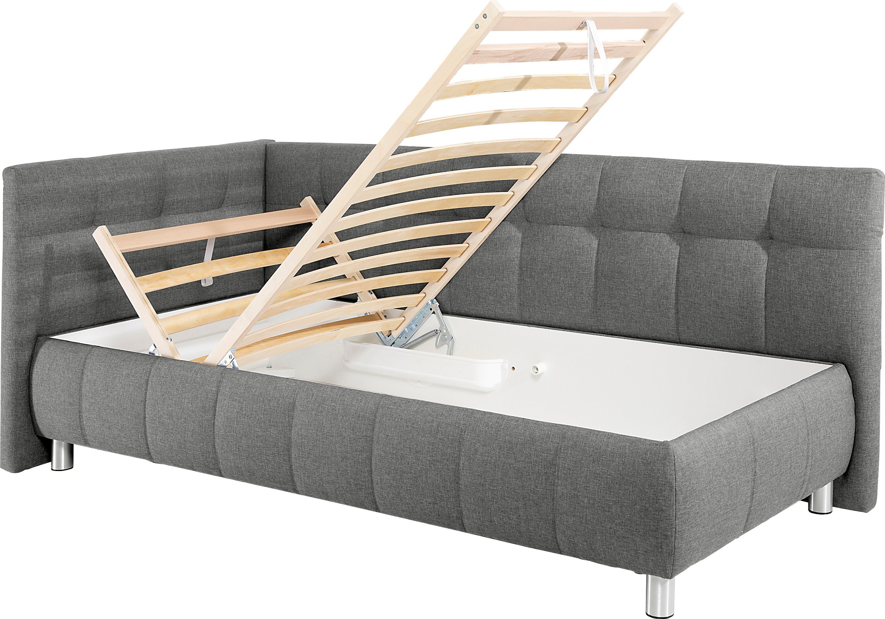 Maintal Bed Malea met bedkist, in 3 breedten, binnenvering- of bonell-matras ter keuze