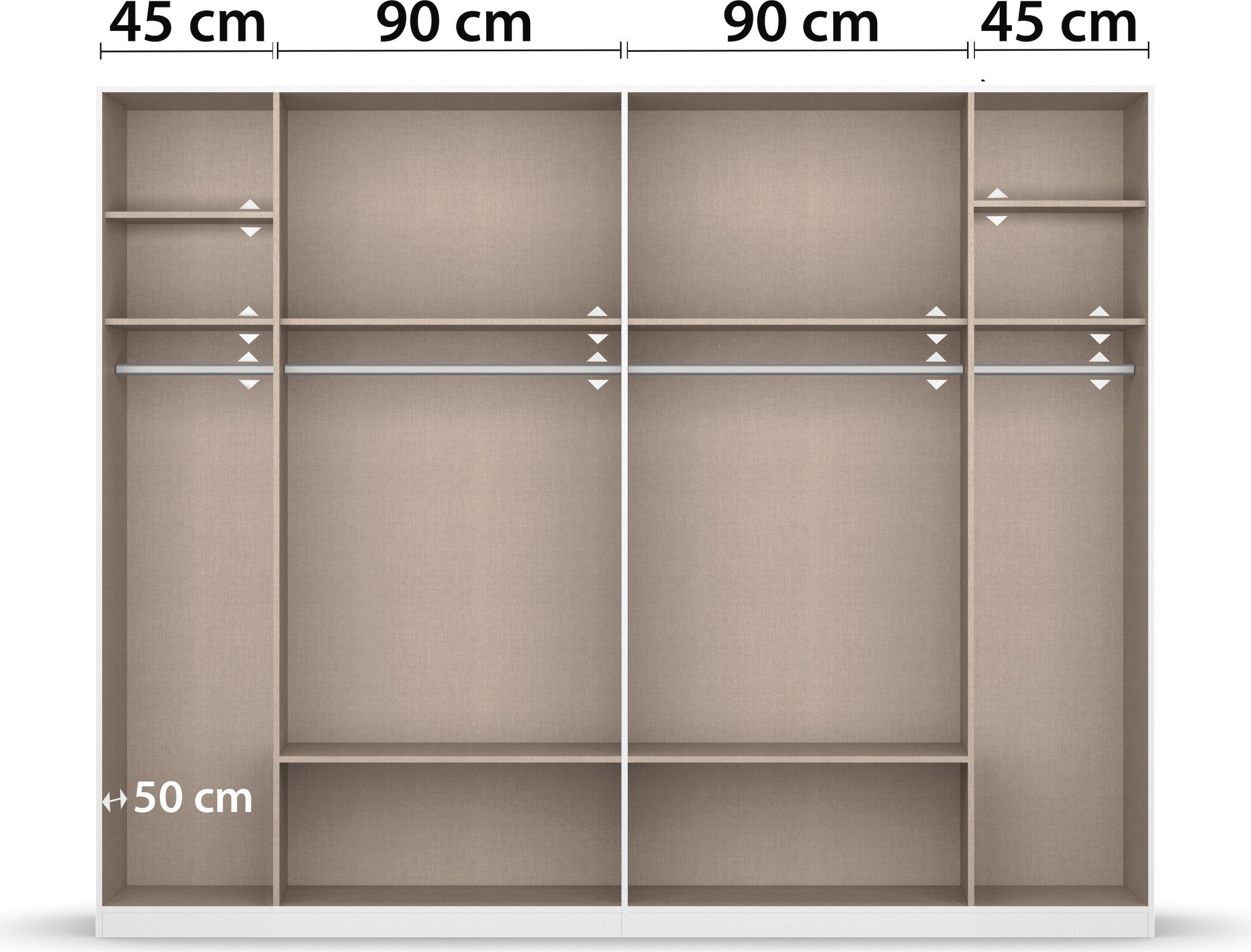 rauch Draaideurkast Kledingkast Kast Garderobe Slaapkamerkast DAVOA met contrasterende lades in eiken artisan made in germany