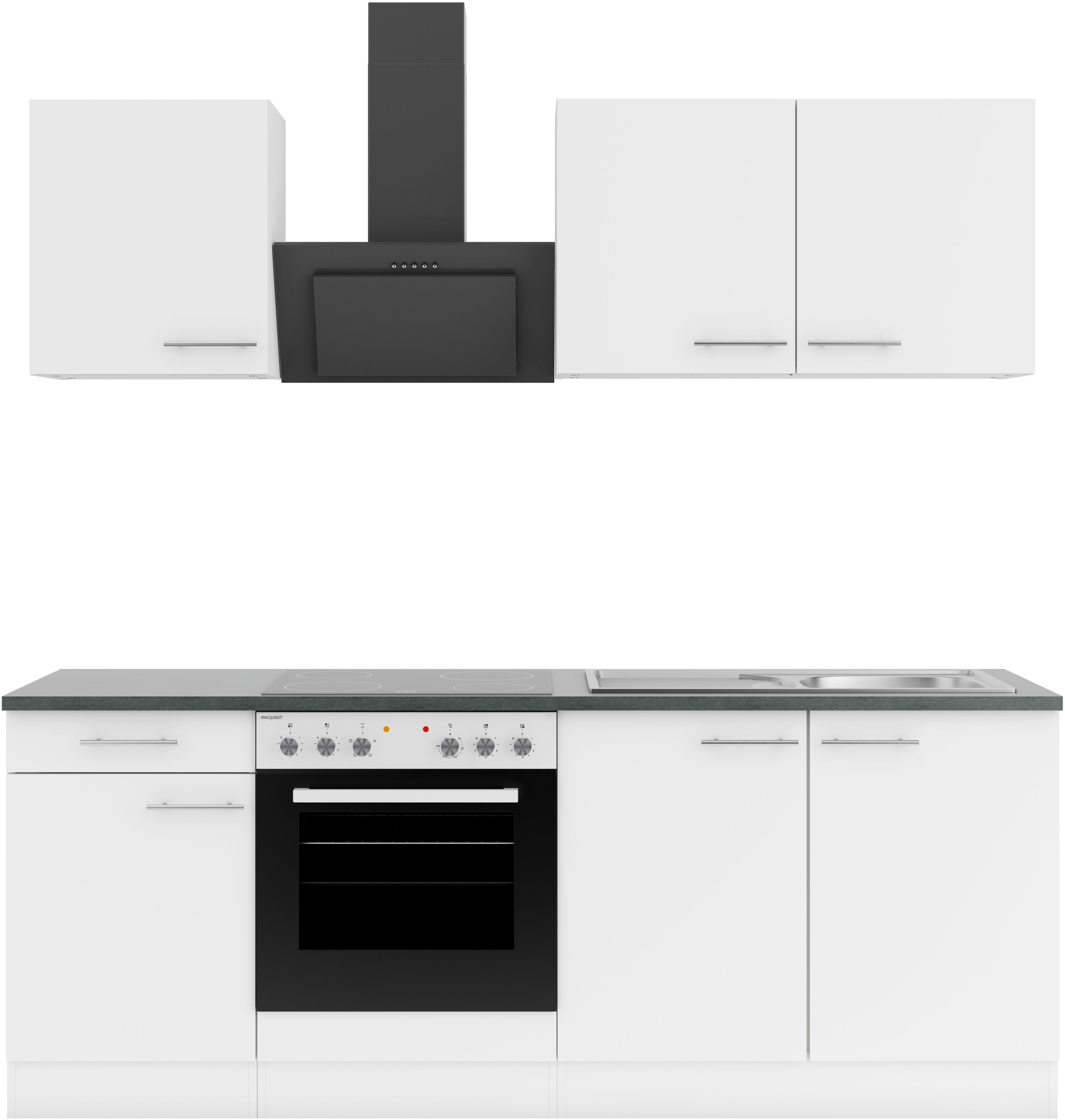 OPTIFIT Keuken Bella Breedte 210 cm, optioneel met elektrische apparaten