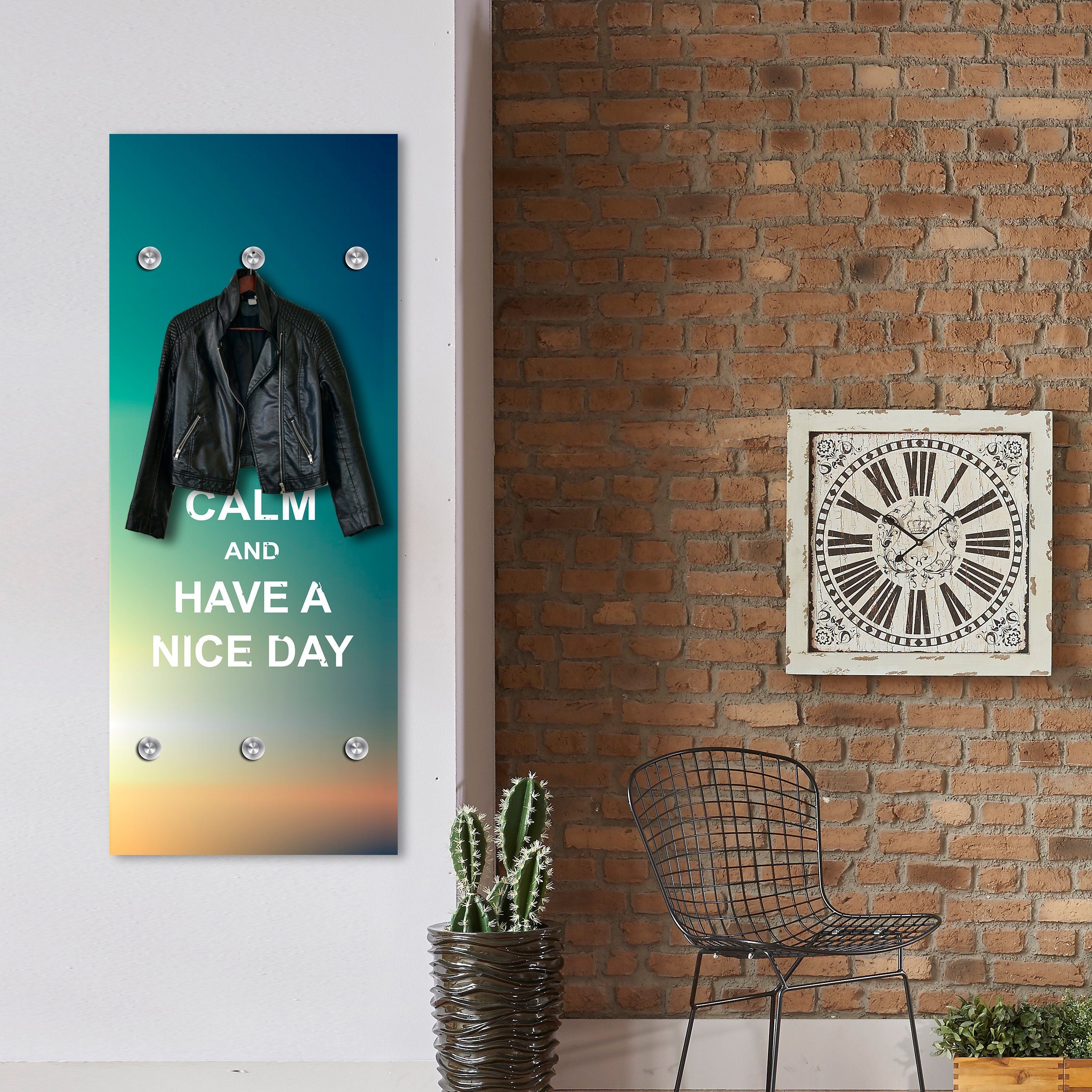 queence Kapstok Nice Day met 6 haken, 50 x 120 cm