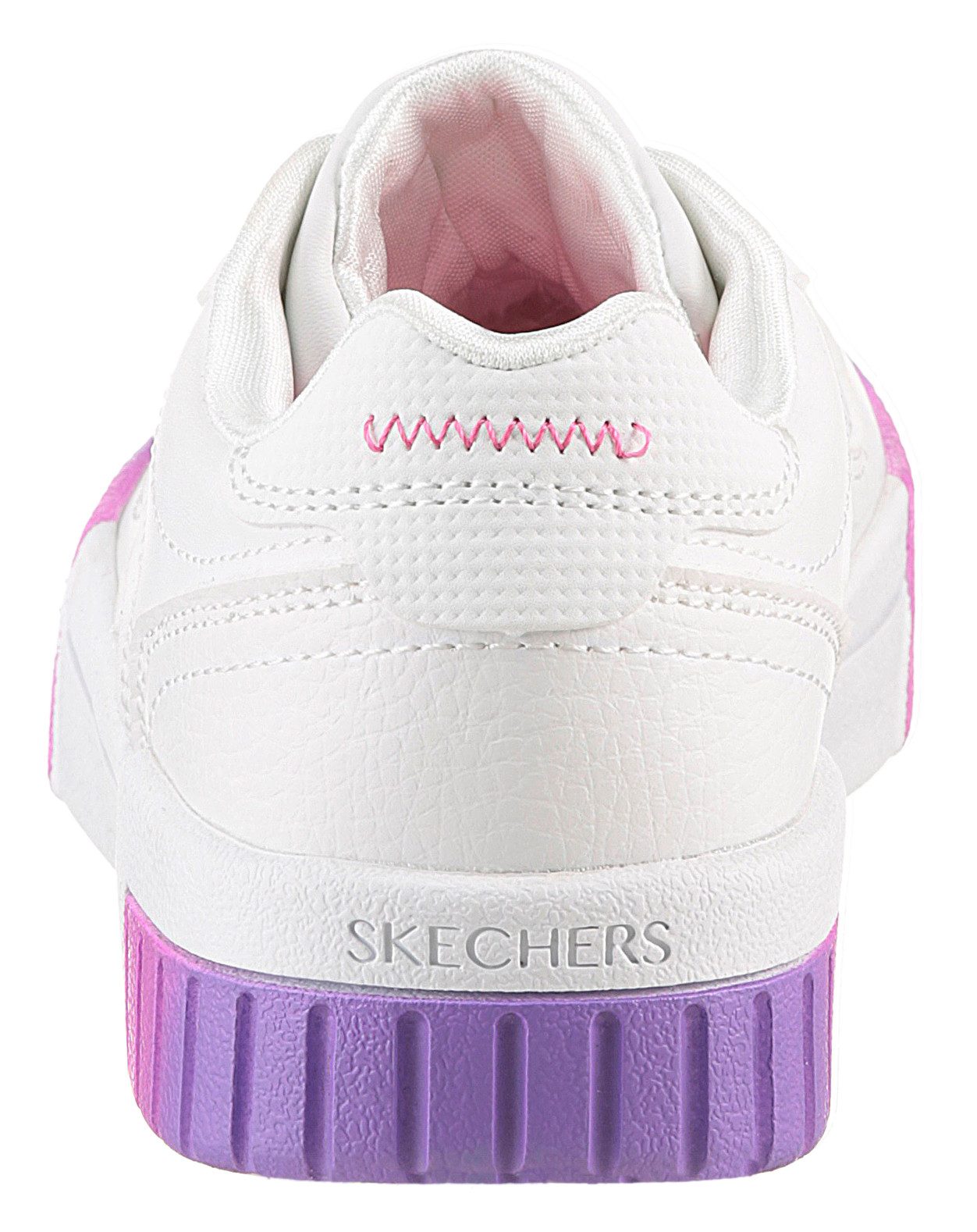 Skechers Sneakers JADE-SOFT GLOW , veterschoen met regenboogloopzool, maat sjabloon om te downloaden