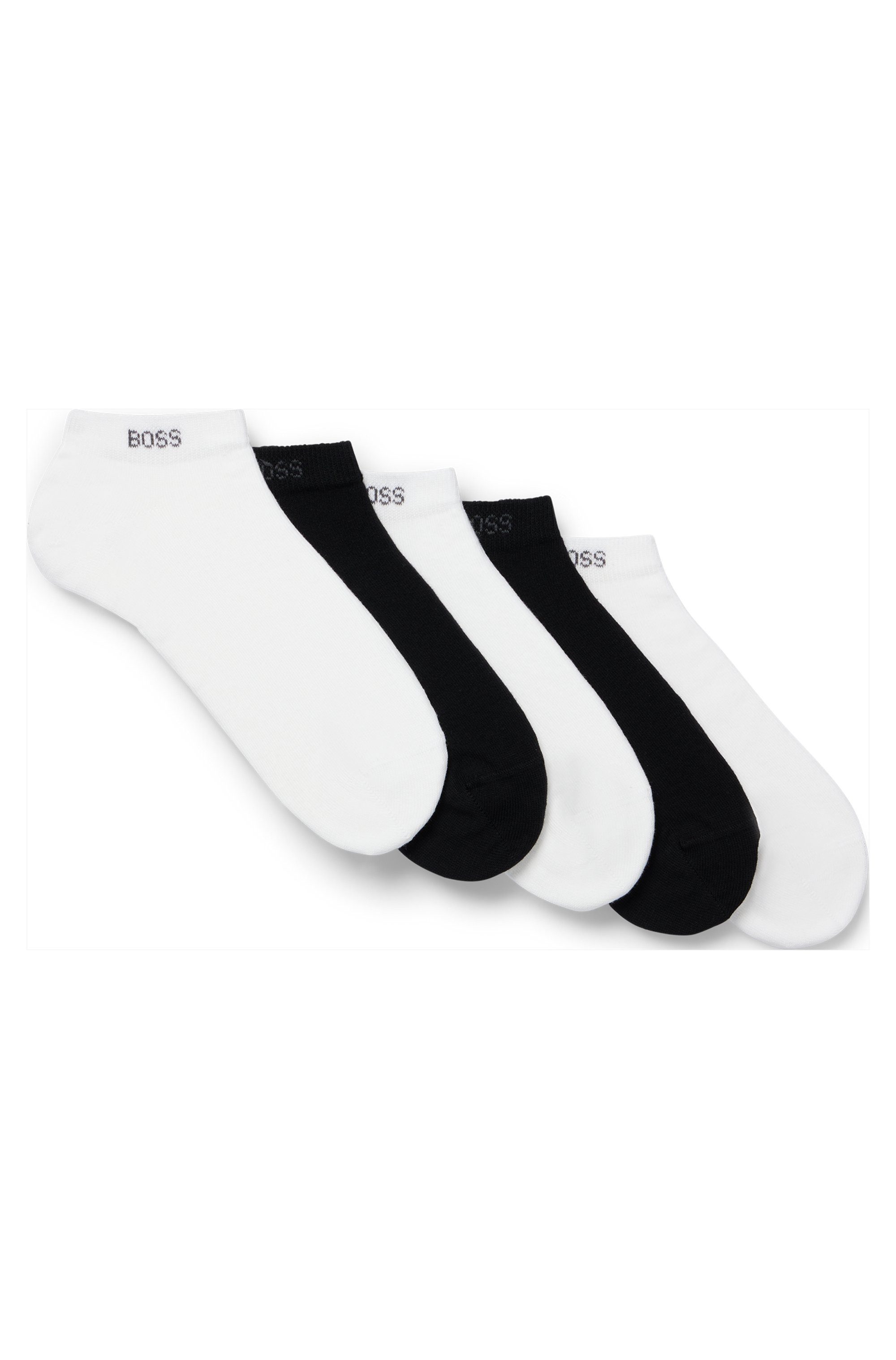 BOSS Sneakersokken 5P AS Uni Color CC (set, 5 paar, 5er)