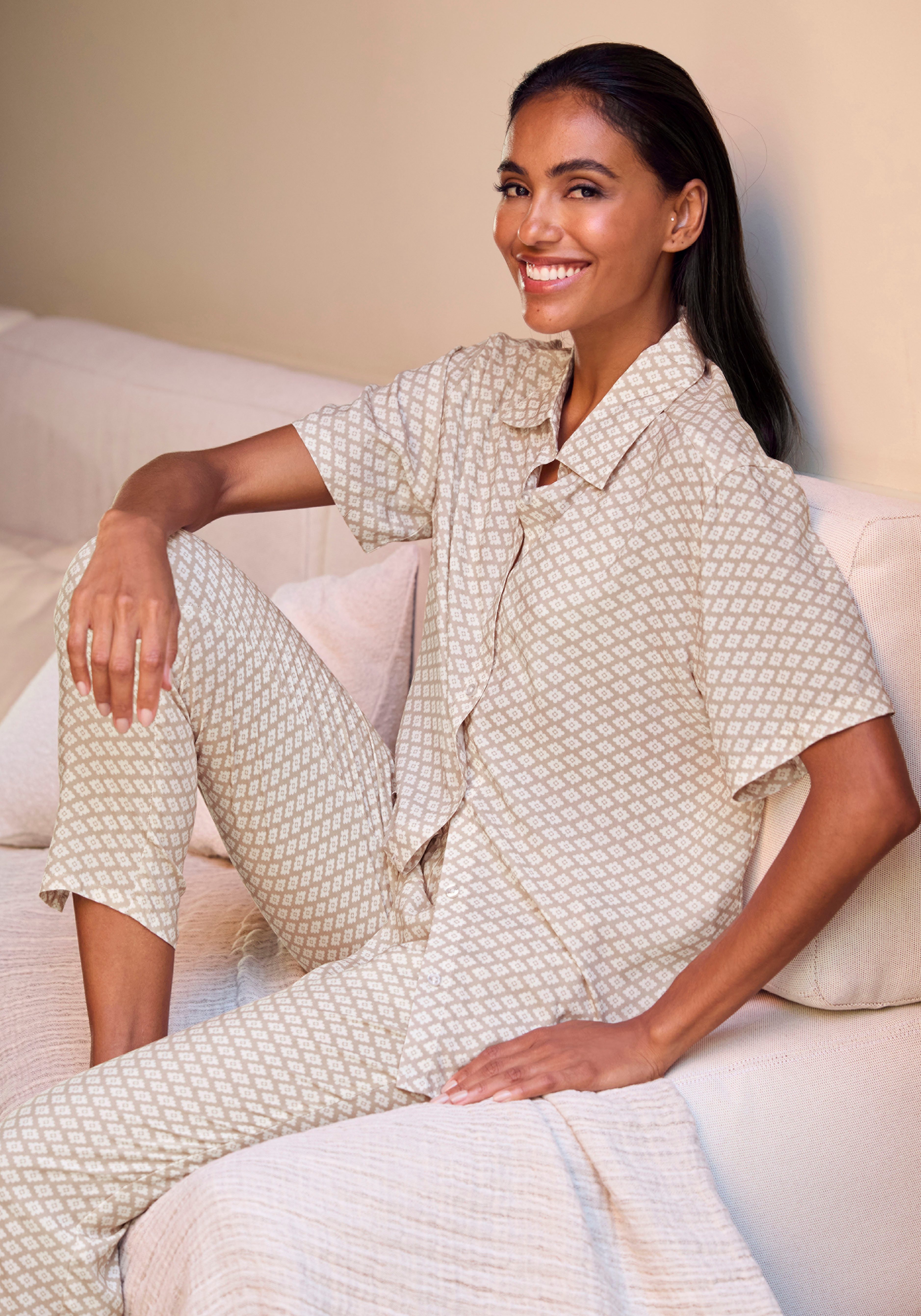 Lascana Pyjama top Met chique all-over print