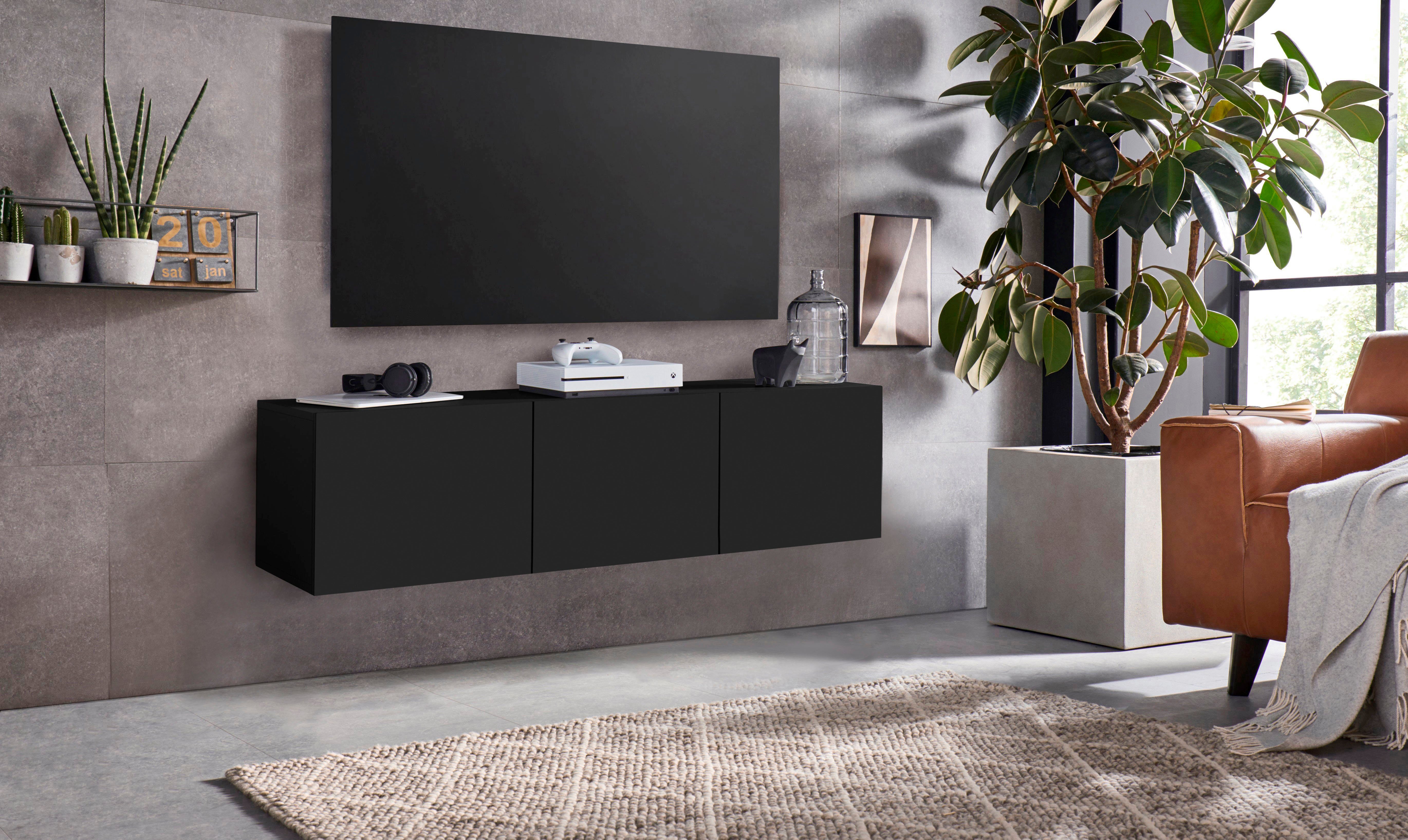 borchardt Möbel Tv-meubel Sophia Breedte 139 cm met 3 deuren, staand en hangend