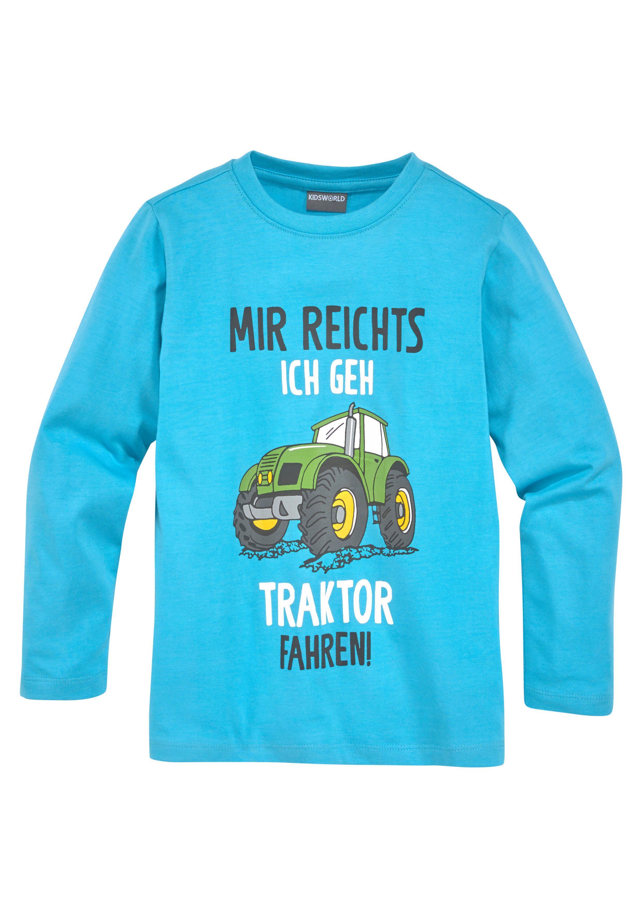 KIDSWORLD Shirt & broek 2-delig set lange mouwen shirt + broek (set, 2-delig)