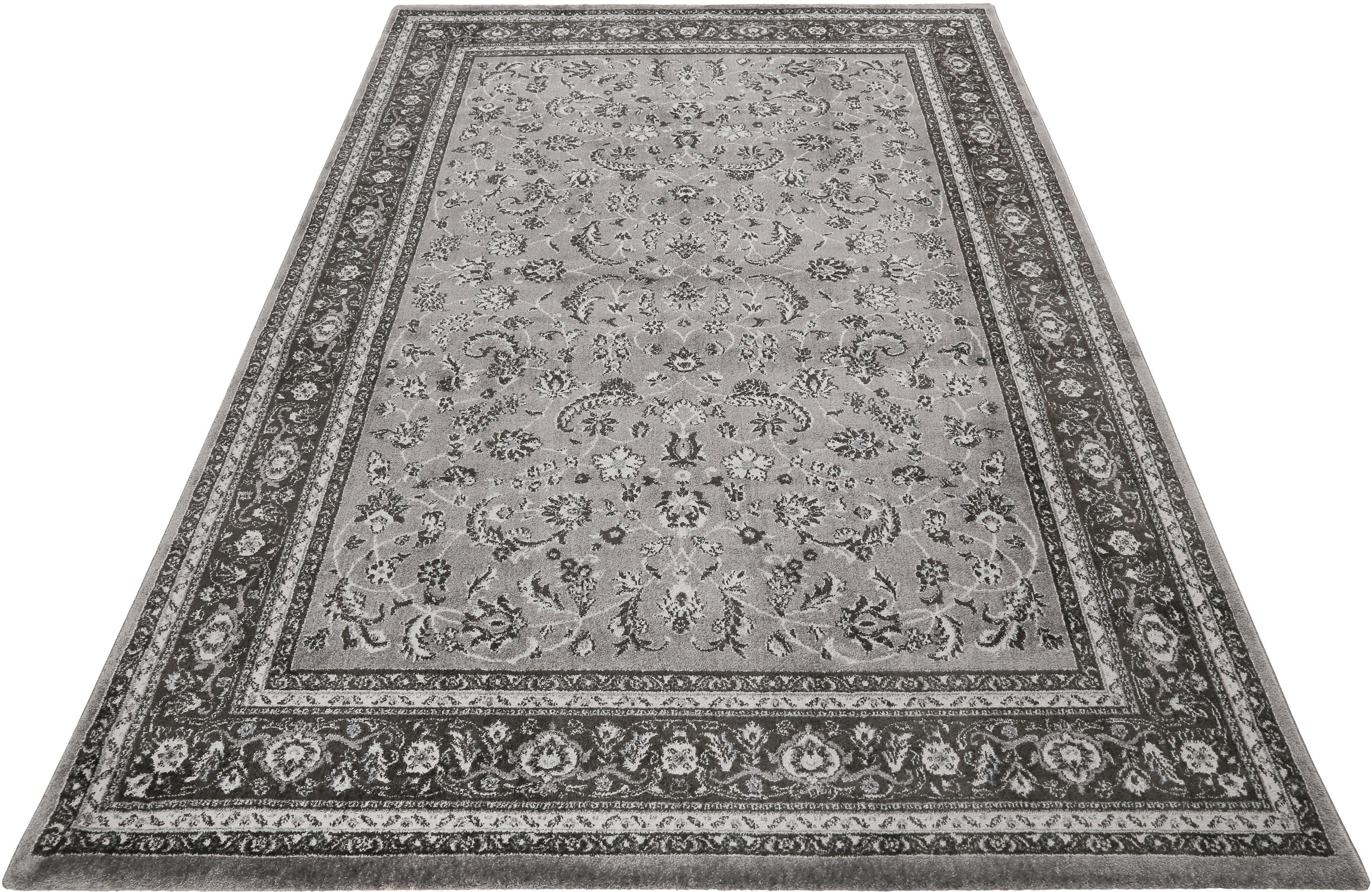 Wecon Home Oosters tapijt Oxford oosterse vloerkleden maat 80 cm x 150 cm x 8,5 mm grijs