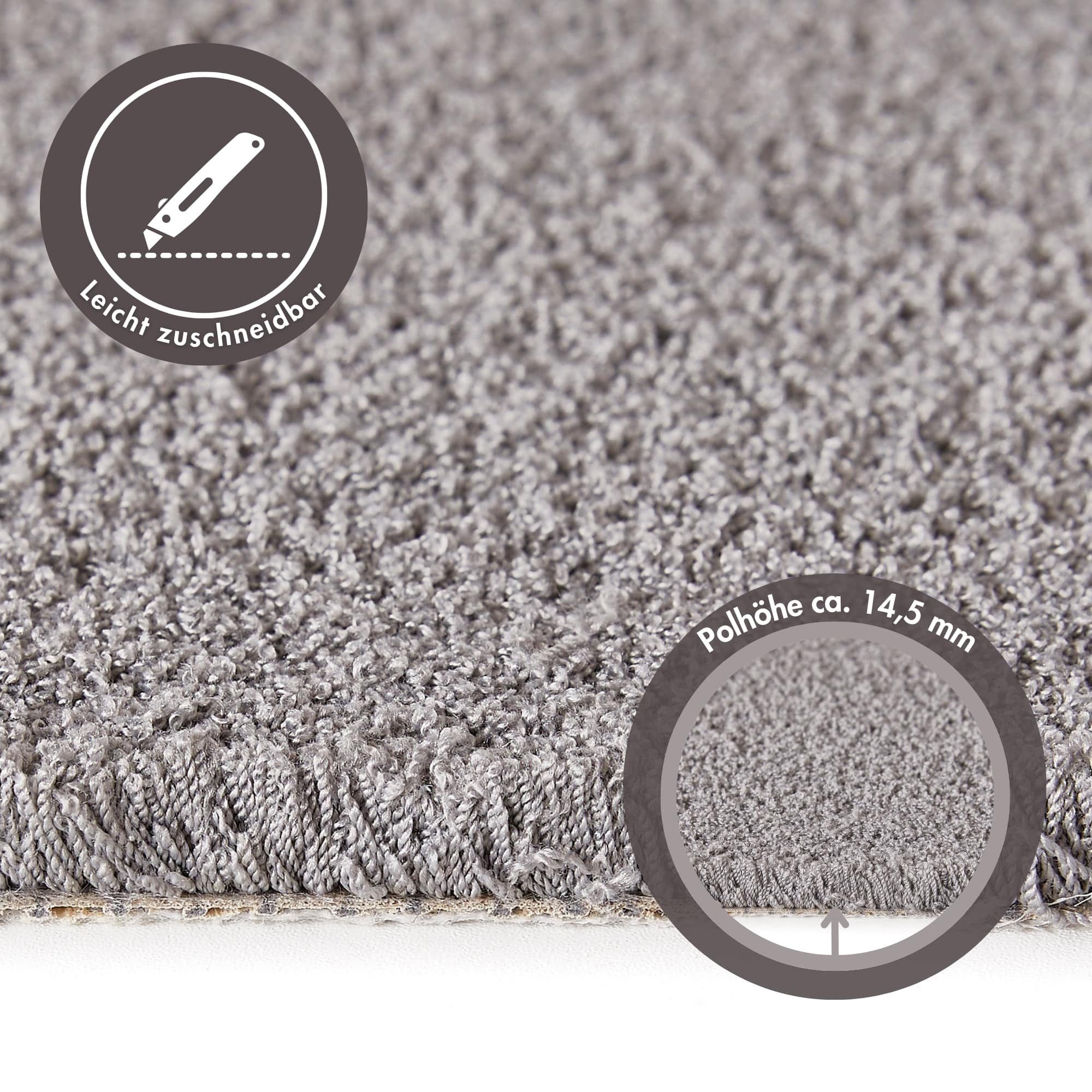 Andiamo Tapijt Zachtheid, velours, Made in Belgium Uni kleuren, breedte 400 cm, bijzonder zacht, woonkamer, slaapkamer