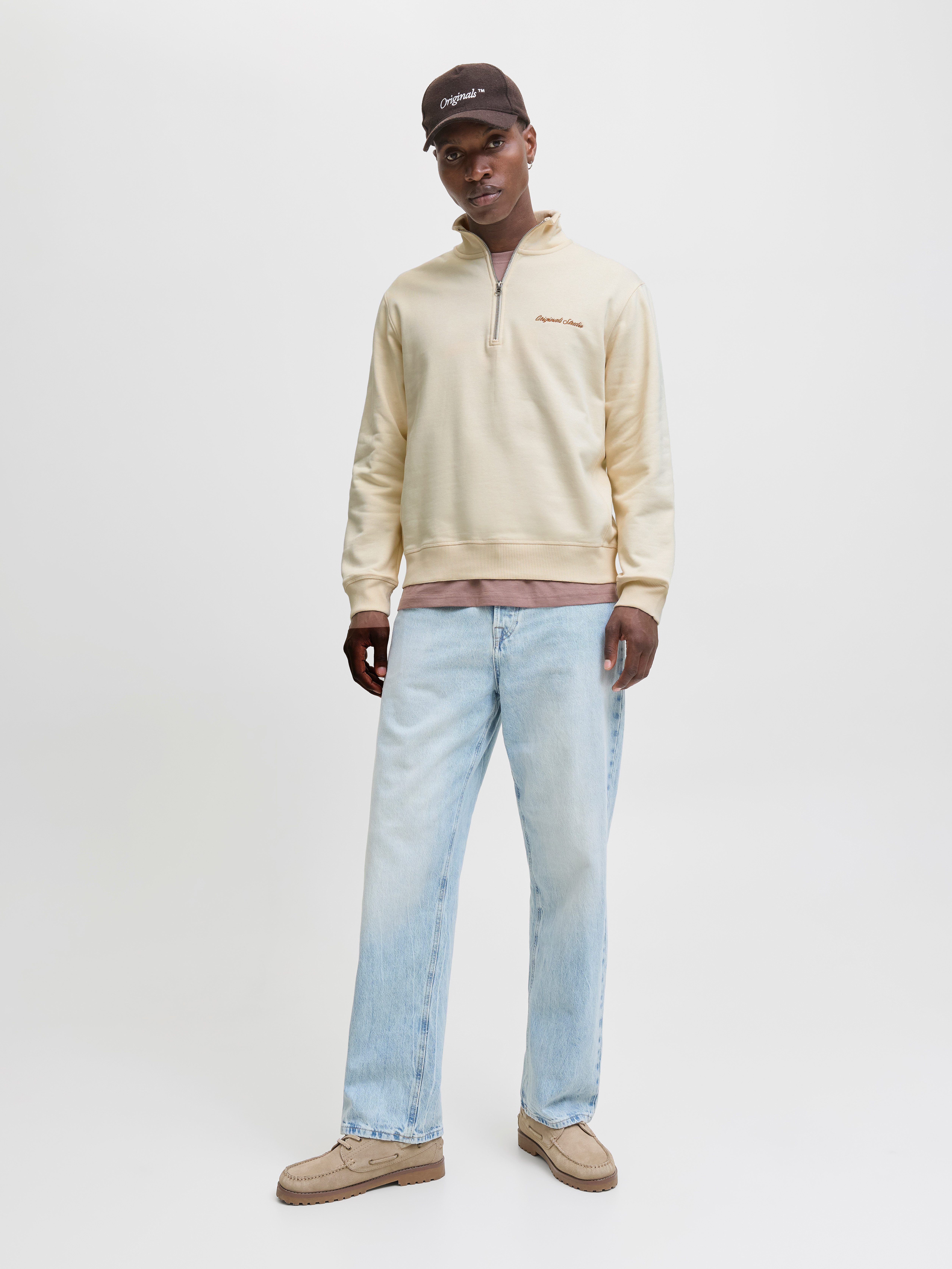 Jack & Jones Sweatshirt JORNORREBRO EMB SWEAT HIGH NECK SN