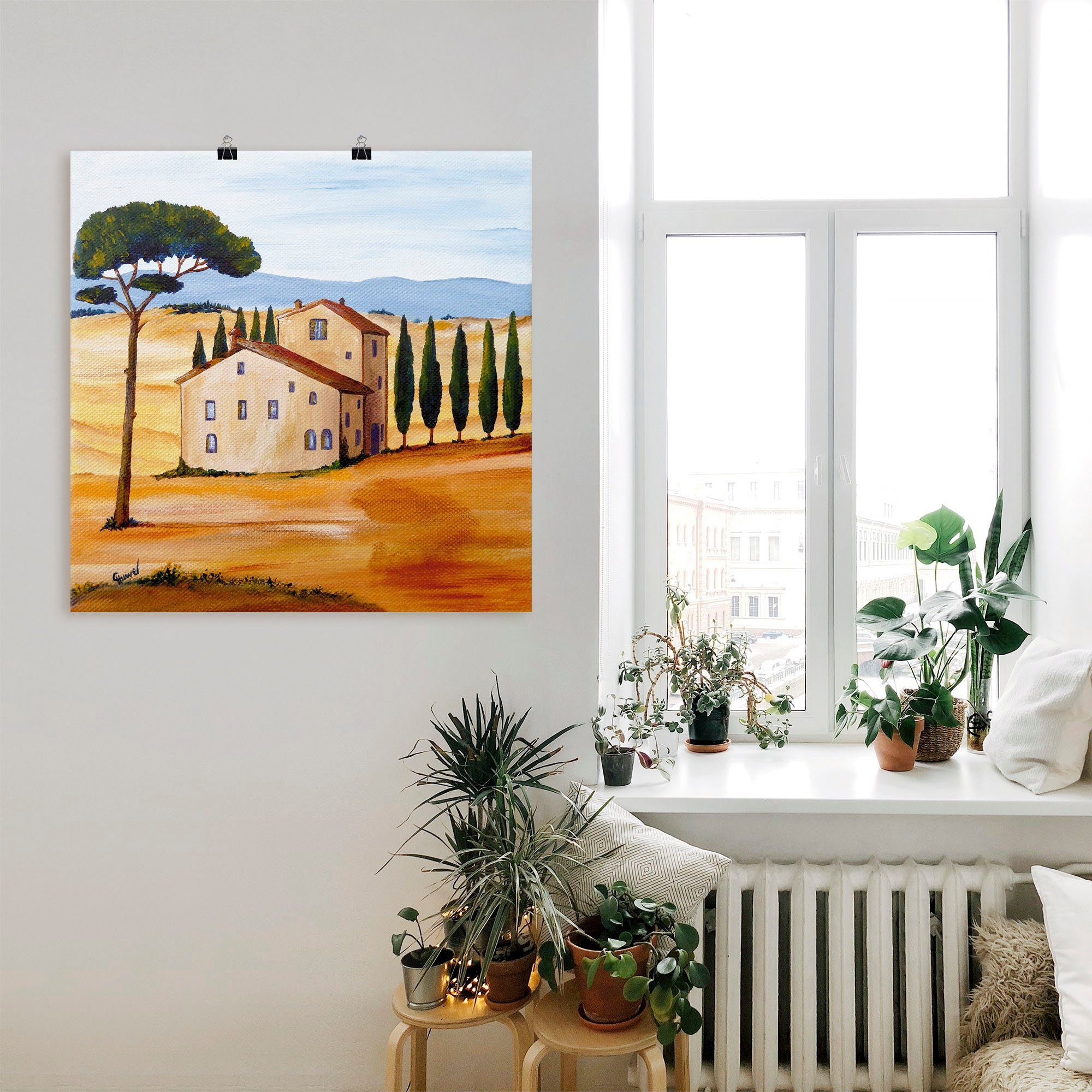 Artland Artprint Toscane Modern 1 als artprint op linnen, poster in verschillende formaten maten