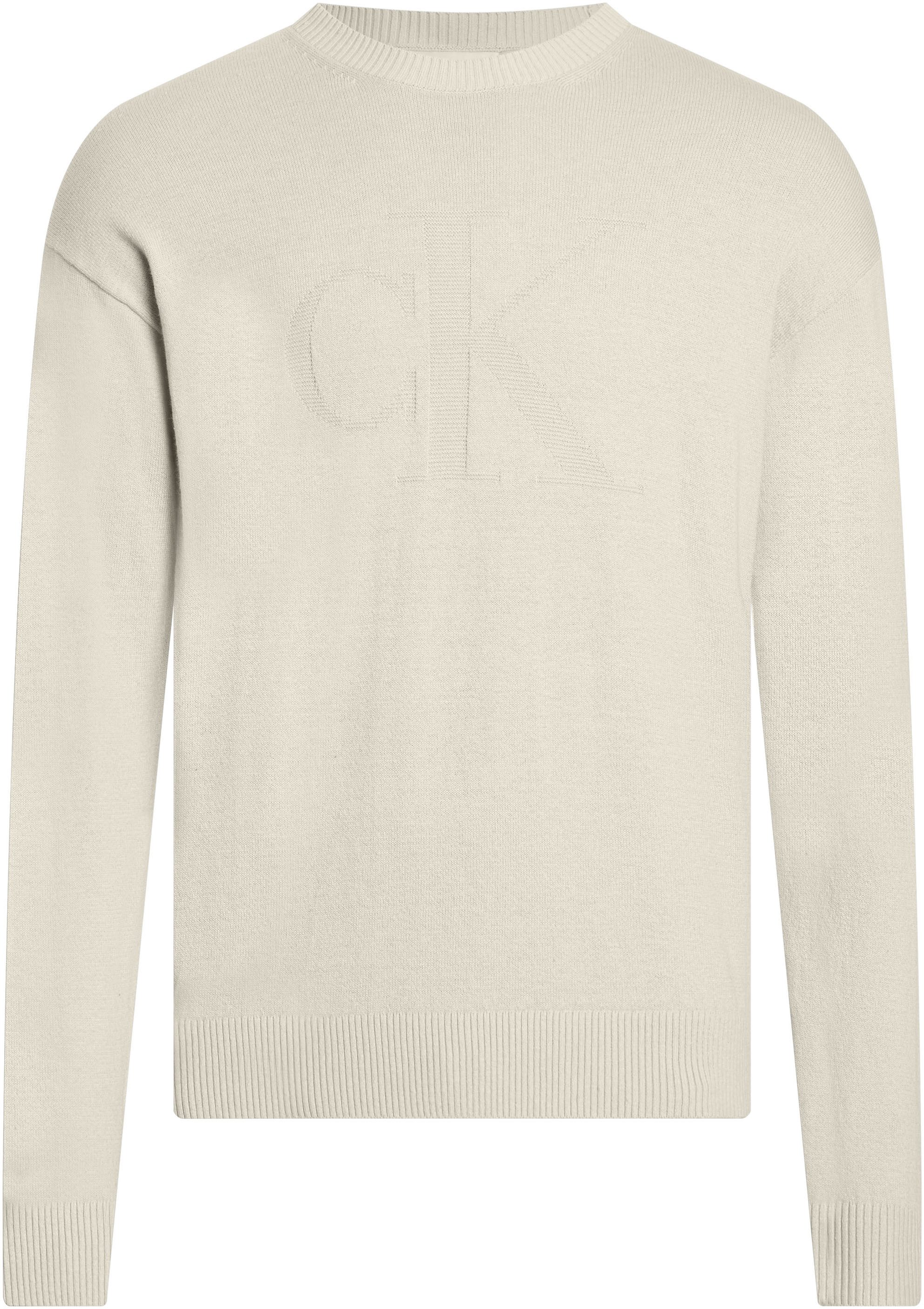 Calvin Klein Trui met ronde hals CK INTARSIA MIX STITCH SWEATER
