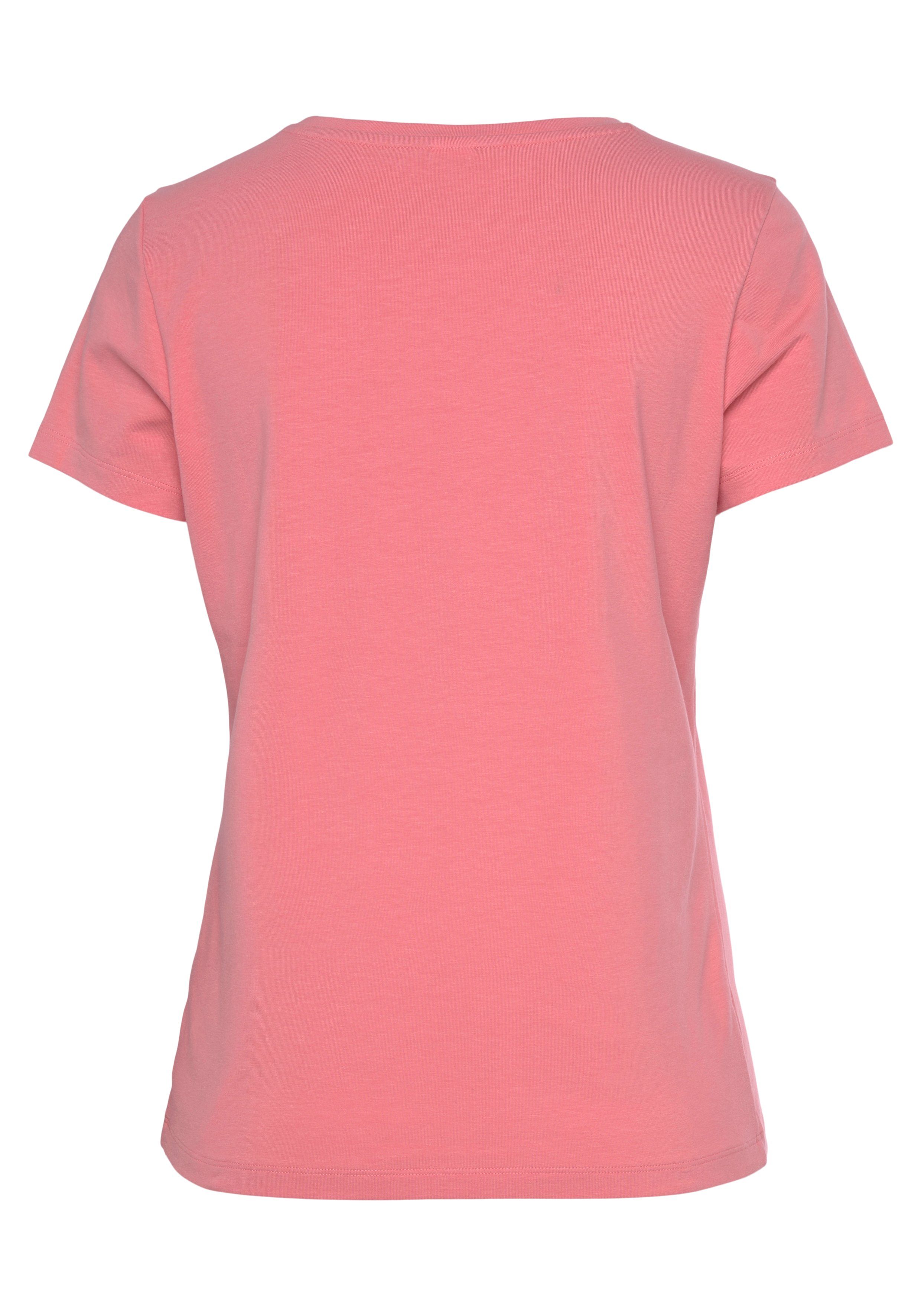 Vivance Shirt met korte mouwen -T-Shirt T-shirt met mooie frontprint, loungewear