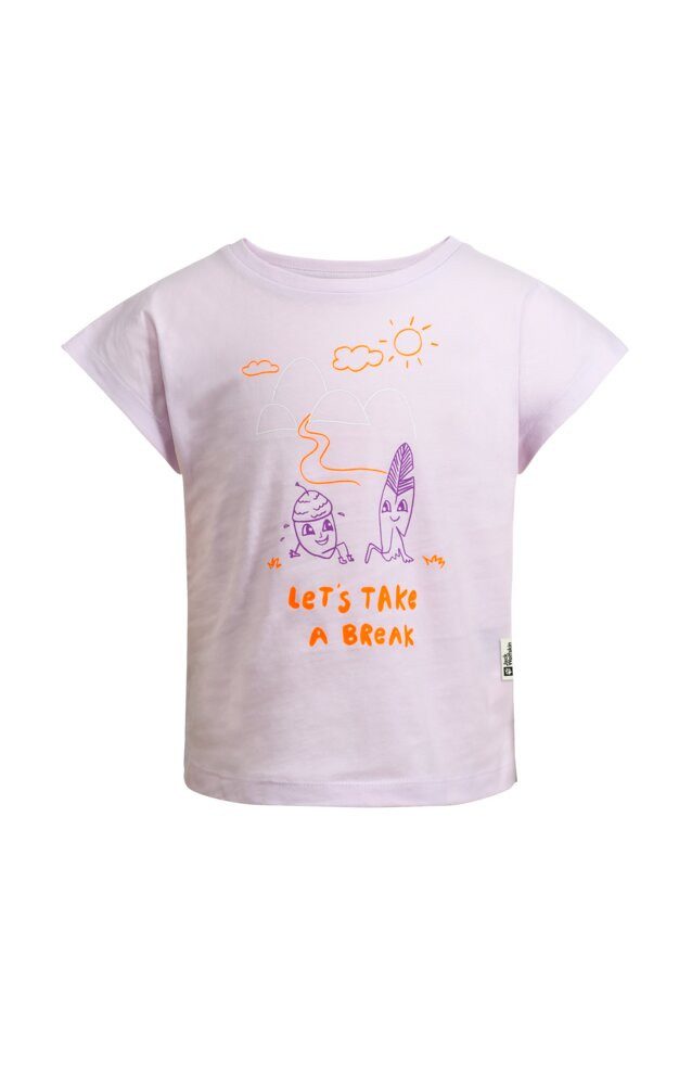 Jack Wolfskin T-shirt TAKE A BREAK T G voor meisjes met een schattige print