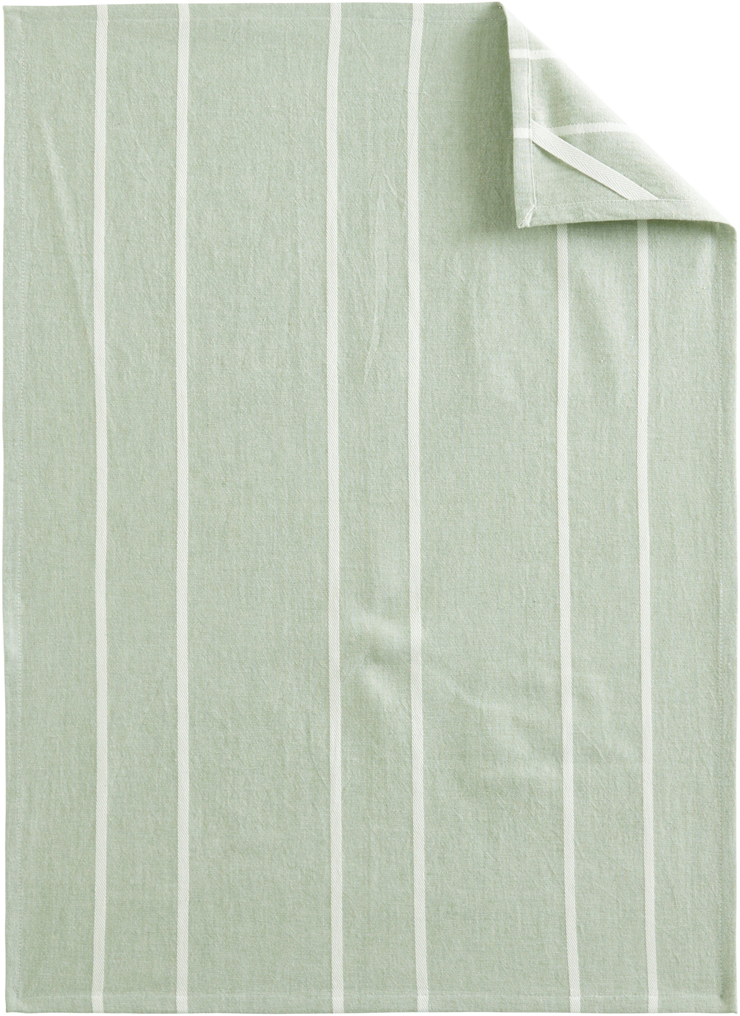 LeGer Home by Lena Gercke Theedoek Anisha, van 100% katoen in twee verschillende kleuren, afmetingen per doek ca. 50 x 70 cm (set, 10-delig)