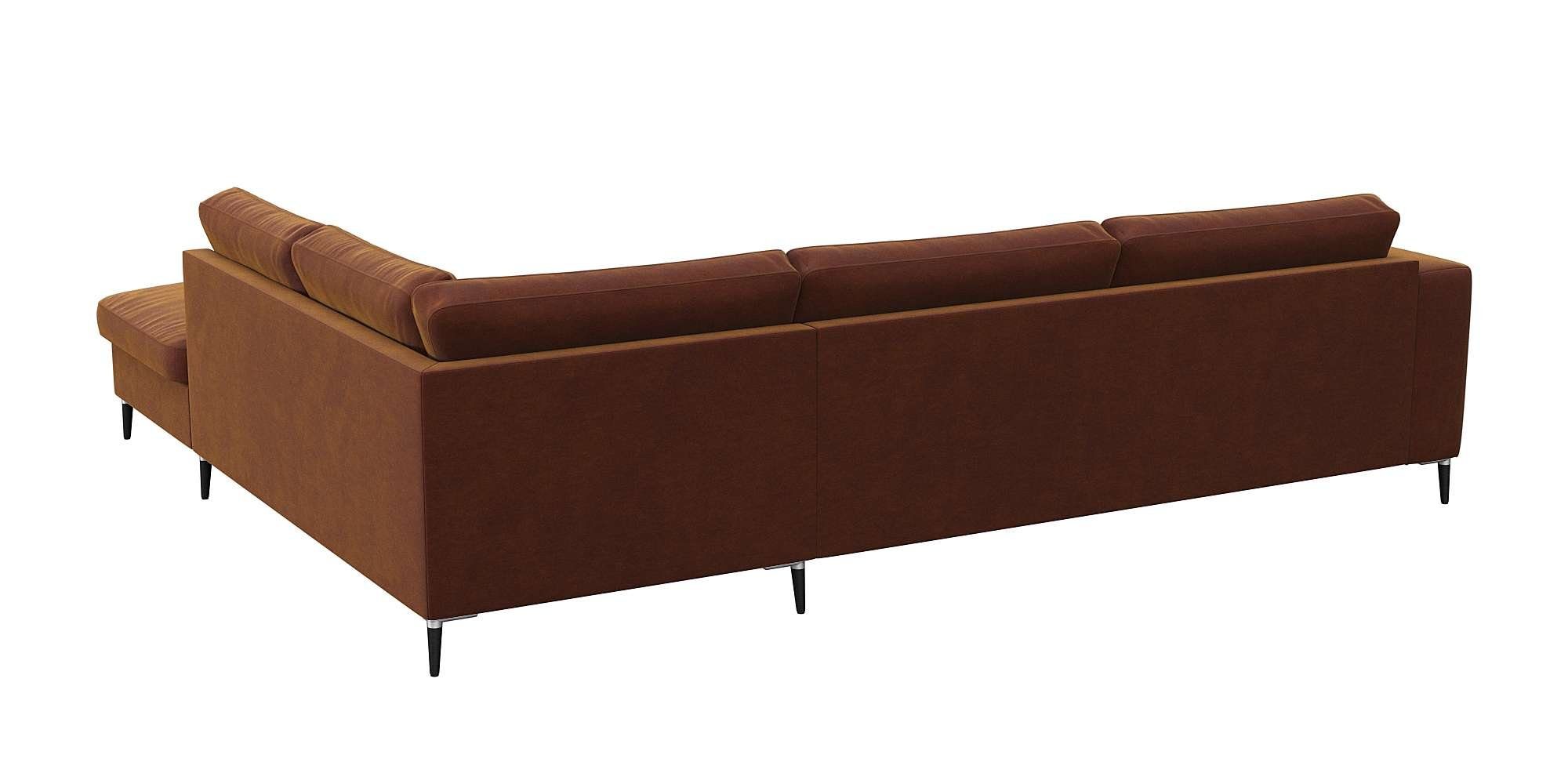 FLEXLUX Hoekbank Fiore, super zitcomfort door koudschuim in de zitting, L-vorm