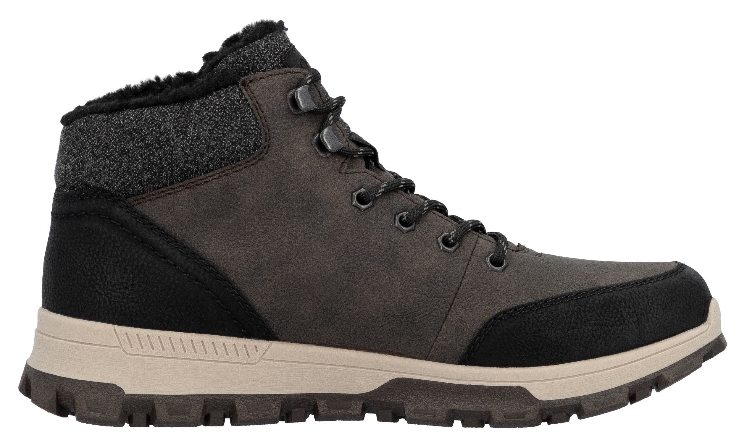 Rieker Winterlaarzen met comfortabele softfoam-binnenzool, vrijetijdsschoen, veterschoen