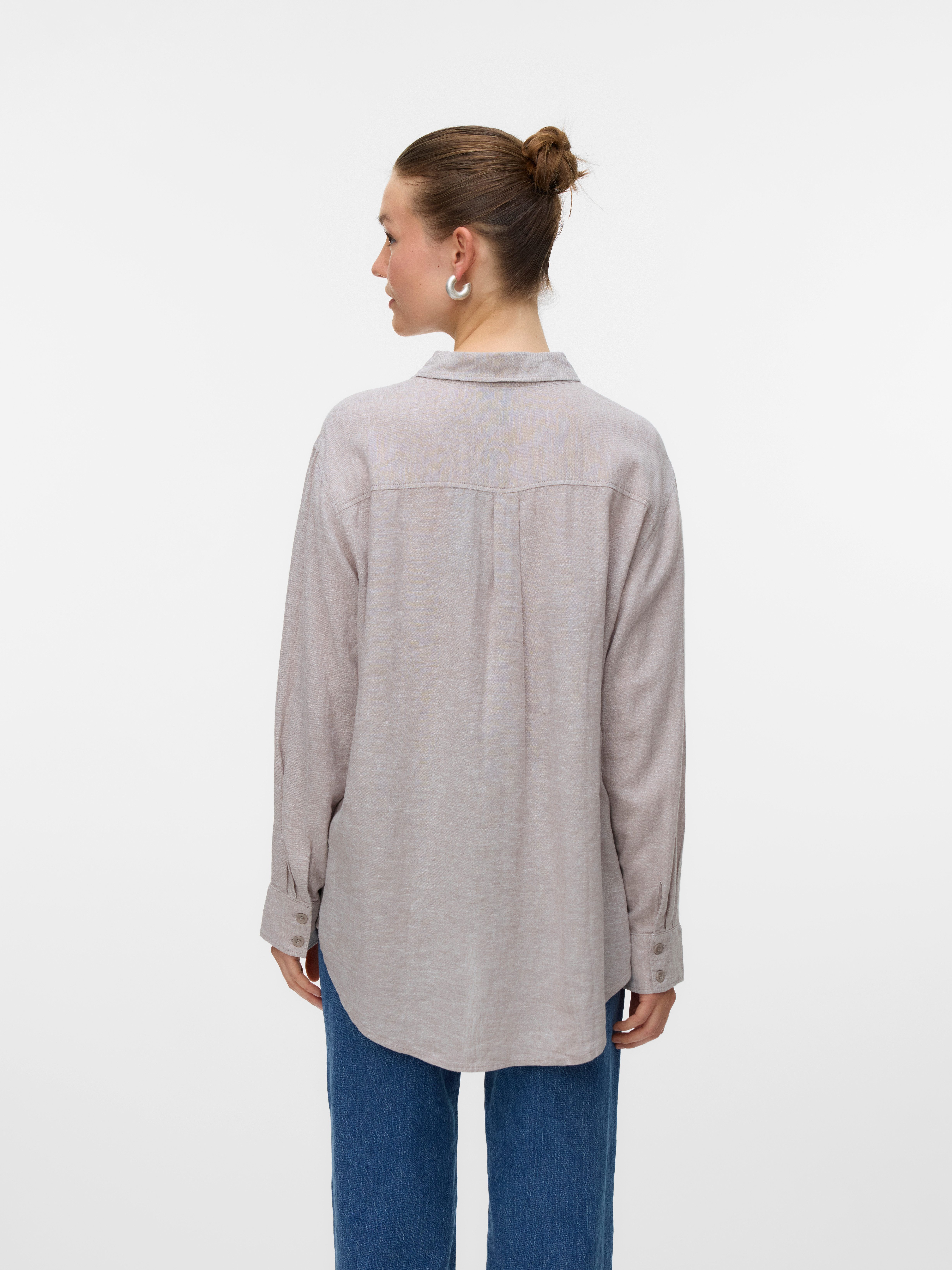 Vero Moda Overhemdblouse VMLINN LINEN LS SHIRT WVN NOOS hoogwaardige kwaliteit met linnen