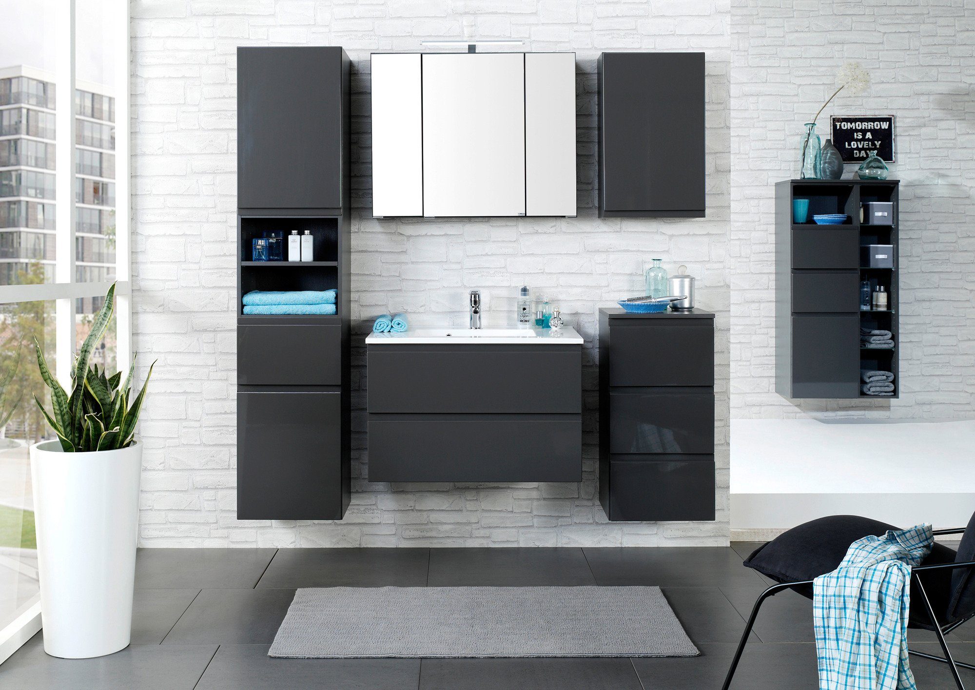 welltime Hangend kastje Cardiff Breedte 40 cm, met soft-closefunctie