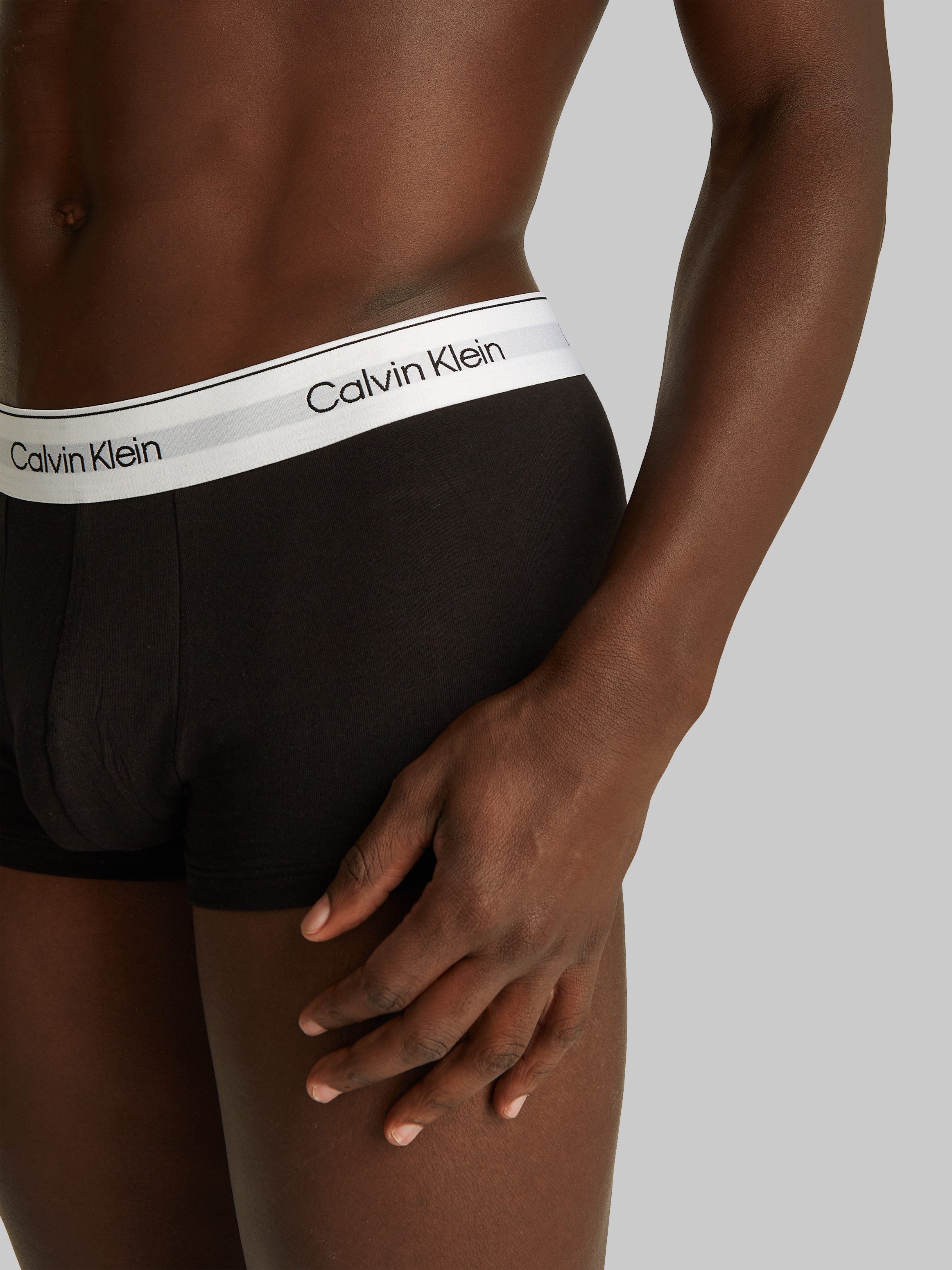 Calvin Klein Trunk LOW RISE TRUNK 3PK met logo-elastische tailleband (3 stuks) (Set van 3)
