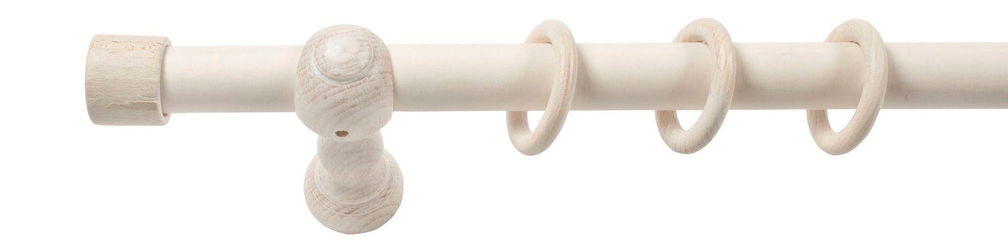 SN DECO GROUP Gordijnroede Cafiro 28 mm, hout, verschillende lengtes en kleuren, compleet set