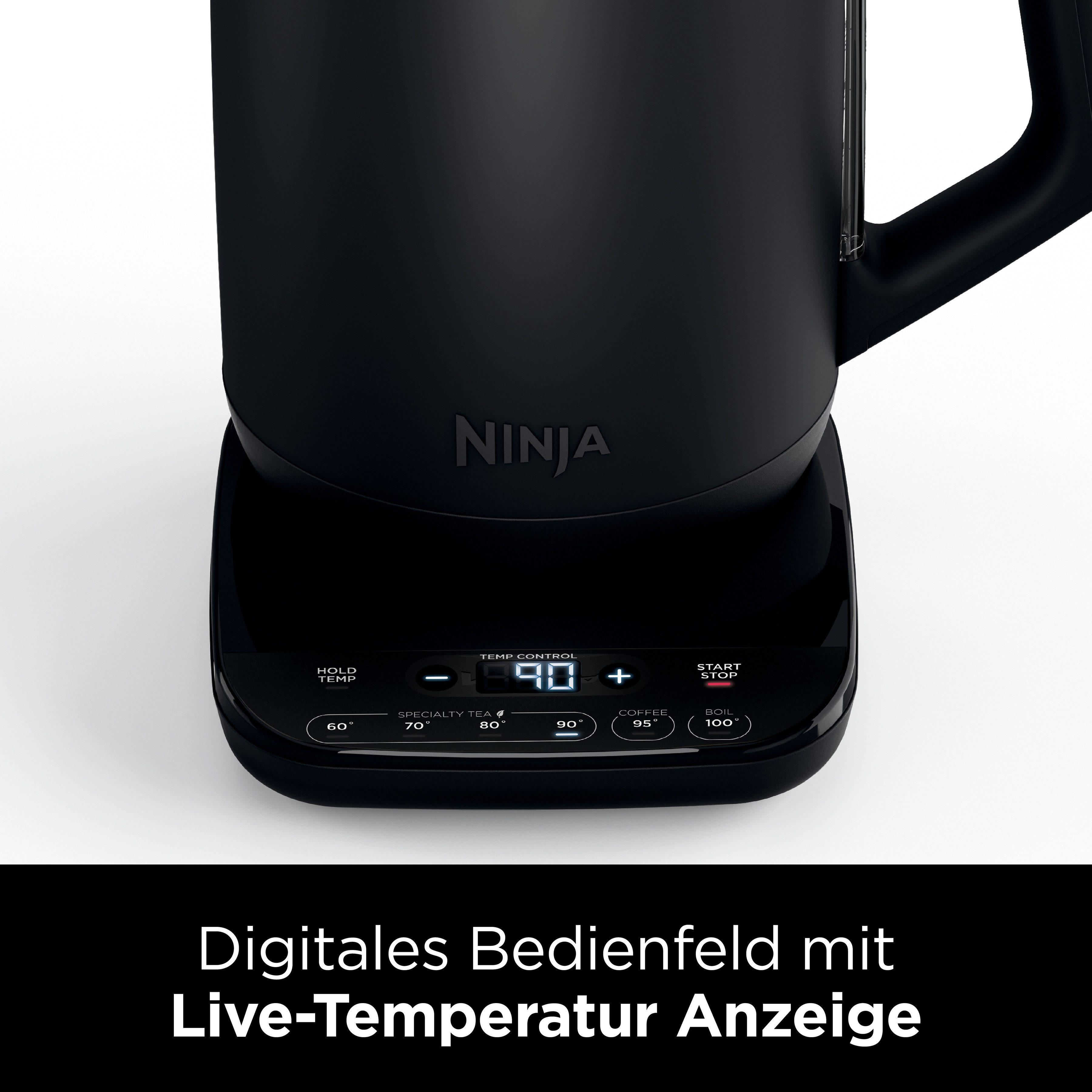 NINJA Waterkoker KT200EU, 1,7 l, 40-100 °c, zwart