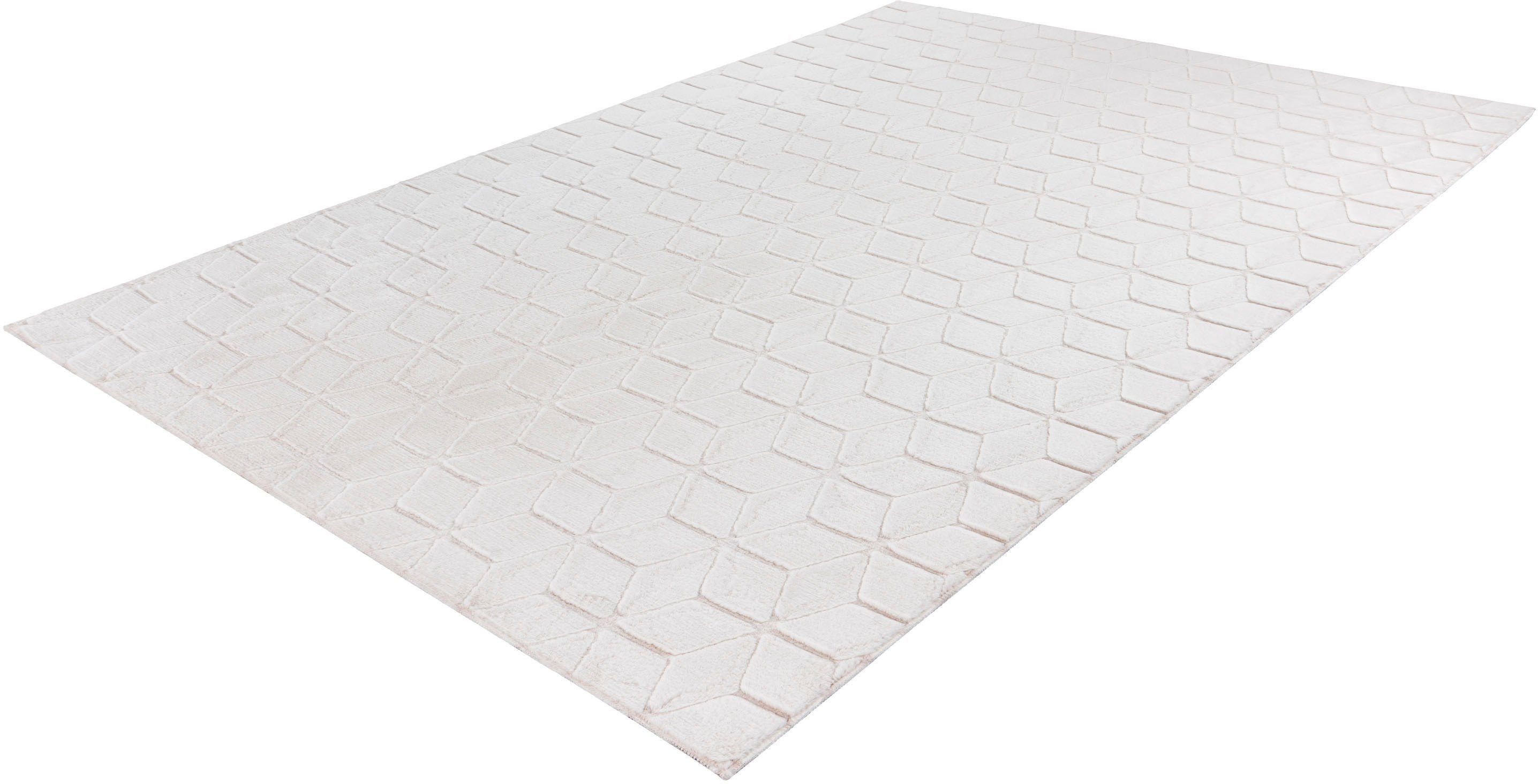 calo-deluxe Vloerkleed Jardan-1000 bijzonder zacht door microvezel, woonkamer moderne vloerkleden maat 80 cm x 150 cm x 20 mm beige