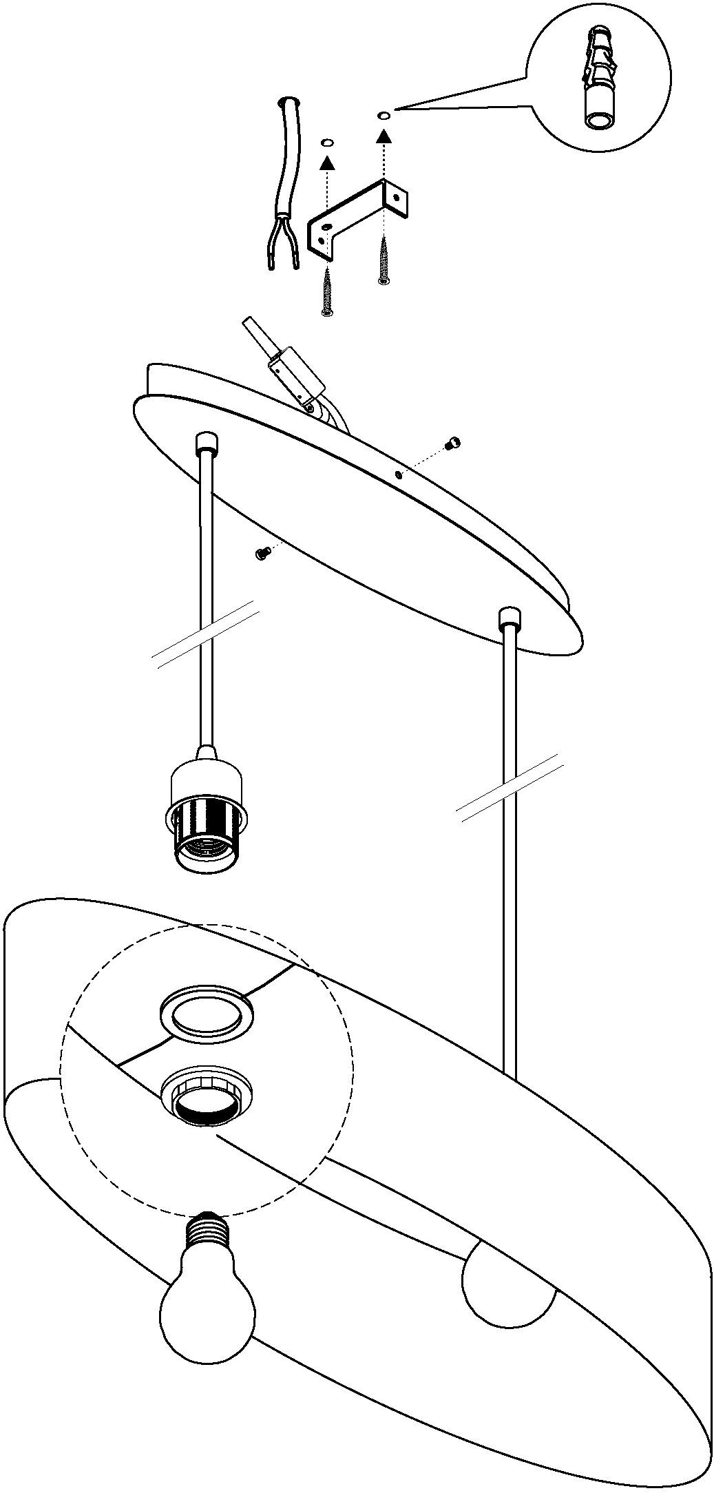 EGLO Hanglamp MASERLO Hanglicht, hanglamp