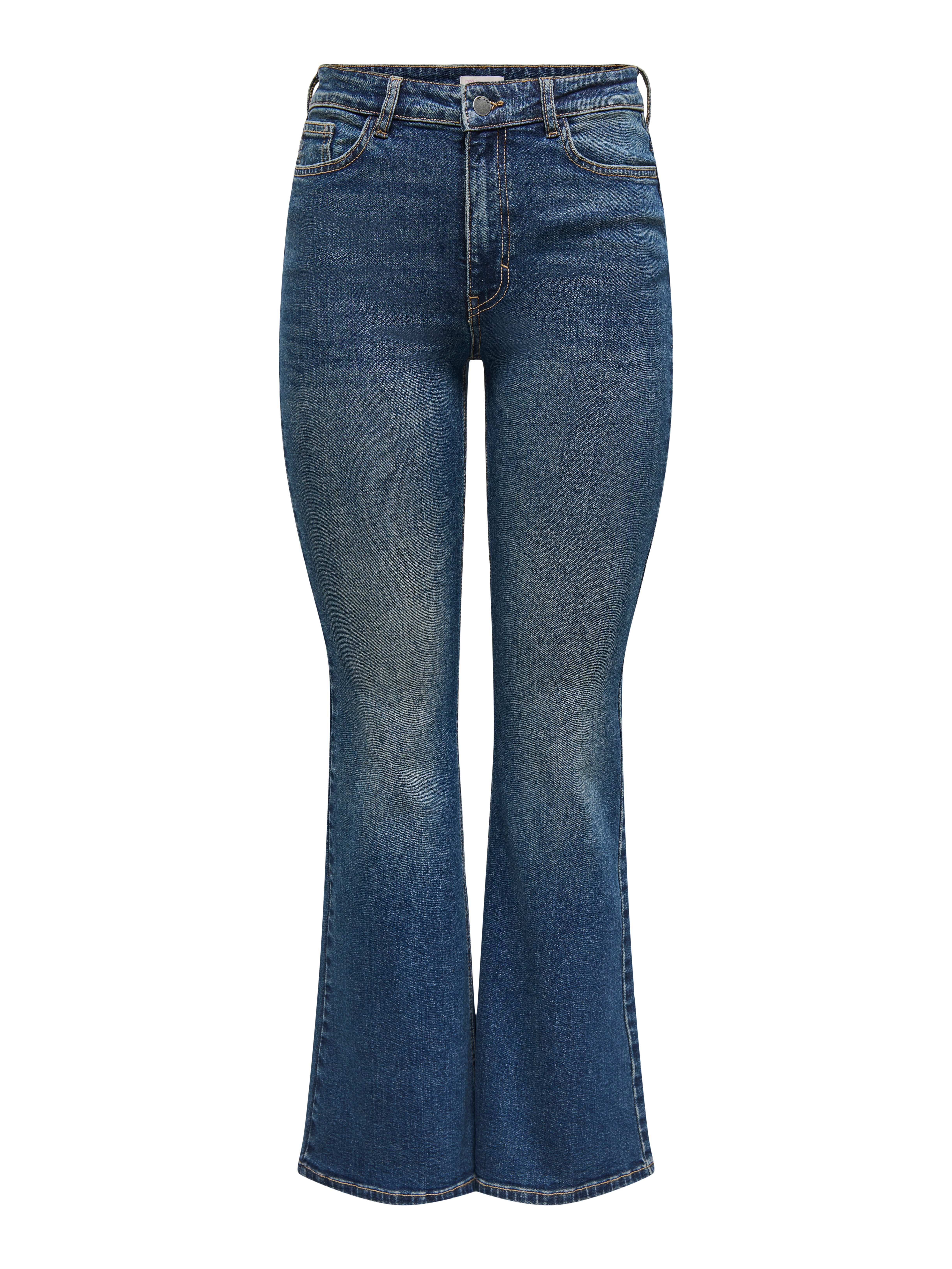 JDY 5-pocket jeans JDYKATHY HW FLARED JEANS DNM NOOS