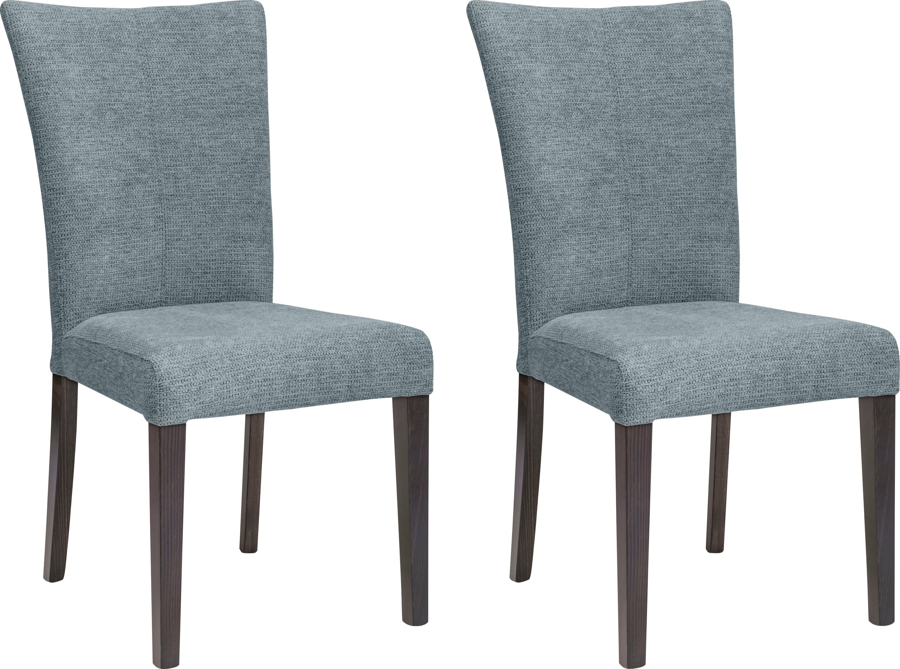 Home affaire Stoel met 4 poten Aspen Poten van massief beuken, wengékleurig gelakt (set, 2 stuks)