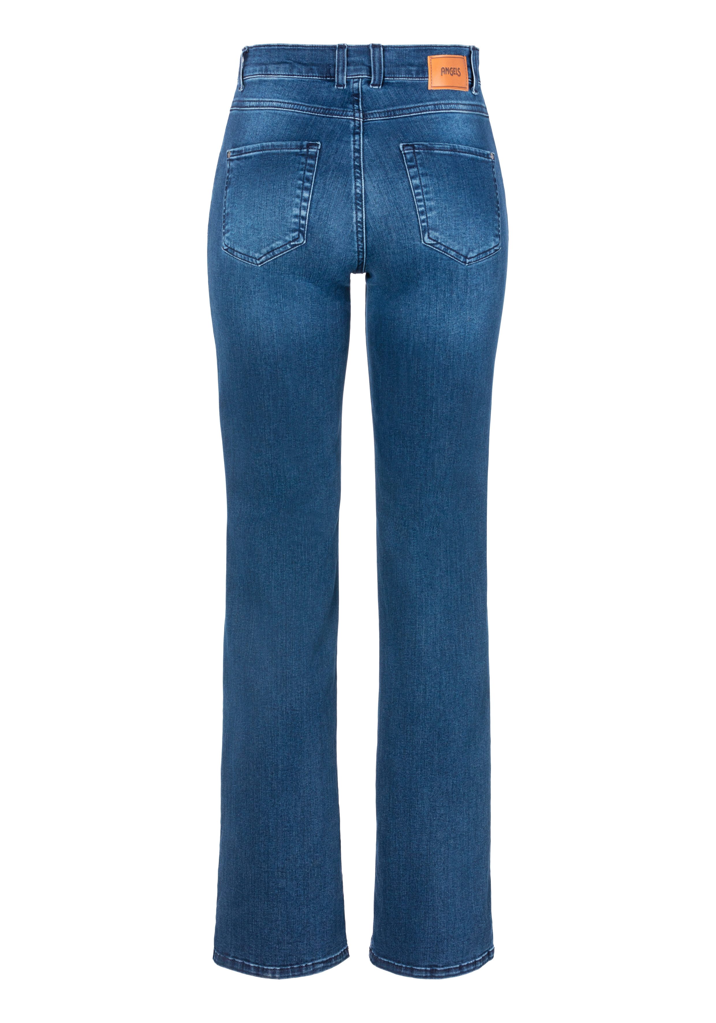 ANGELS Straight jeans Lara met wijde pijpen