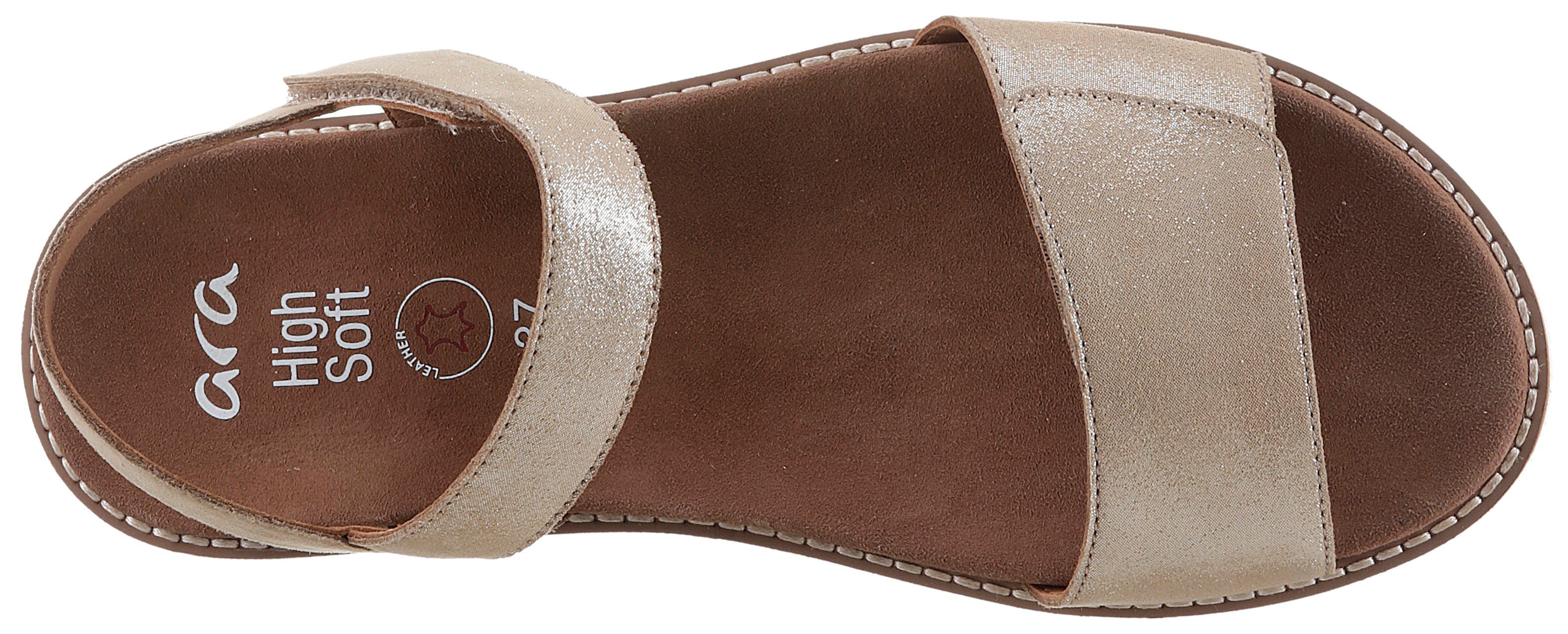 Ara Sandalen KENT , zomerschoen, sandaal, sleehak, met klittenbandsluitingen, g-breedte