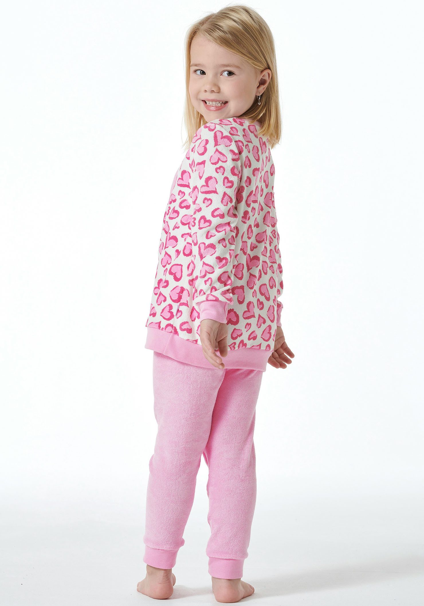 Schiesser Pyjama met comfortabele boordafsluitingen aan de mouwen en benen (2-delig)