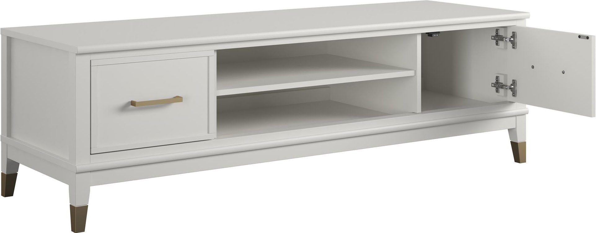 CosmoLiving by Cosmopolitan Tv-meubel Westerleigh Commode met 3 x kabeldoorvoeren, MDF, breedte 152 cm