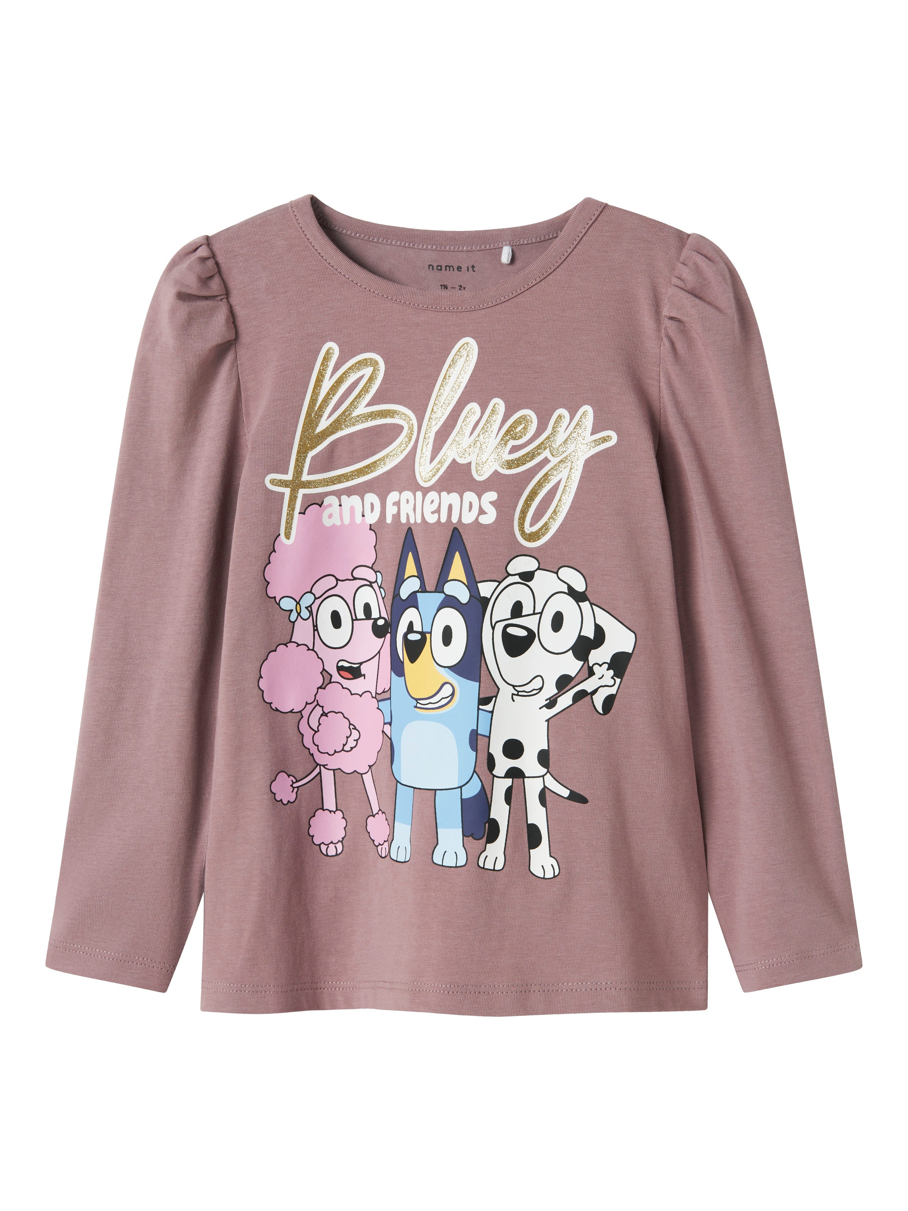 Name It Shirt met lange mouwen NMFARIA BLUEY LS TOP NOOS SKY