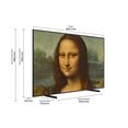 samsung led-lifestyle-tv 75" qled 4k the frame (2022), 189 cm - 75 ", smart tv - google tv, kwantum processor 4k - matte display - kwantum hdr zwart