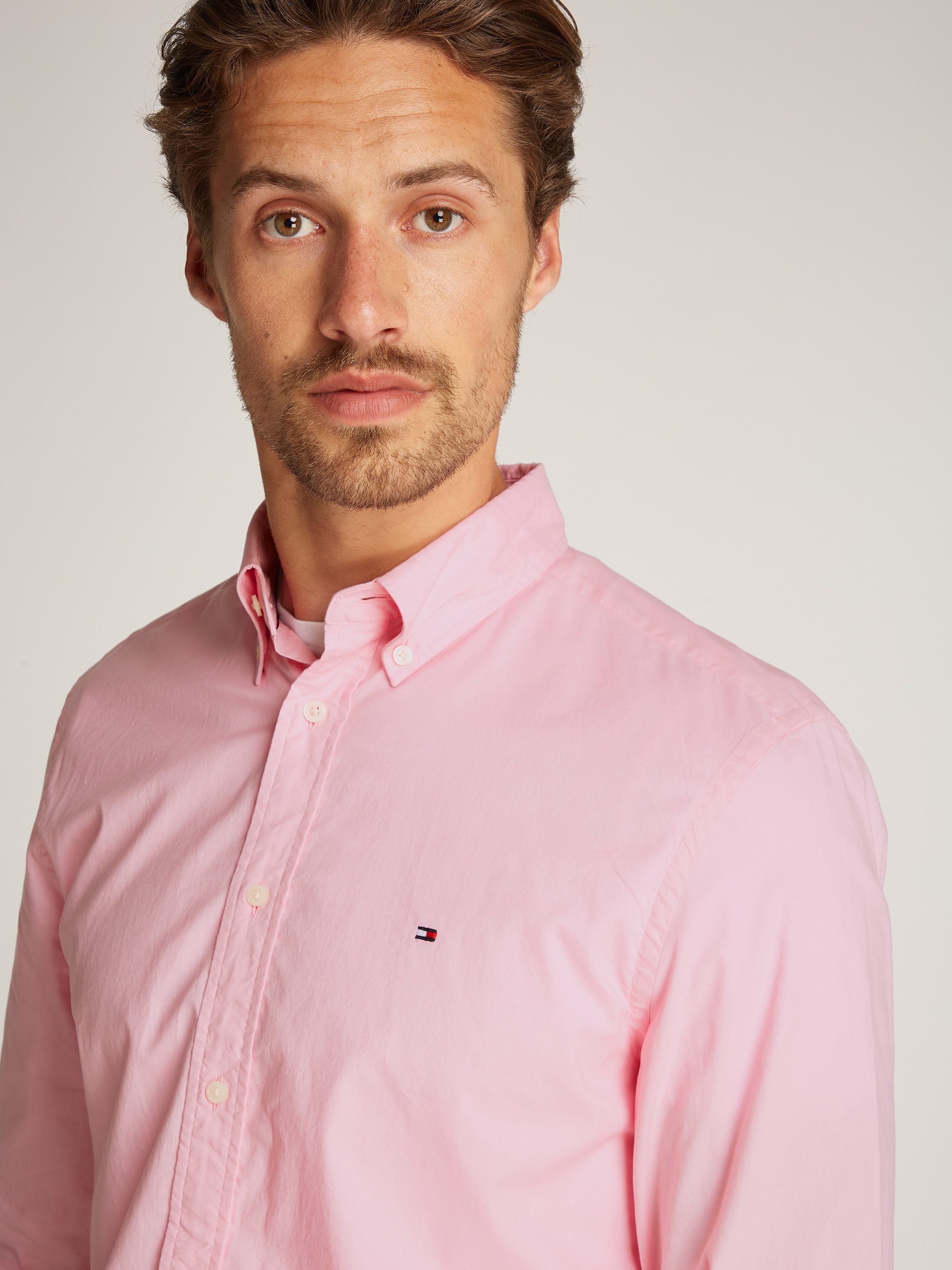 Tommy Hilfiger Businessoverhemd FLEX POPLIN SOLID RF SHIRT 1