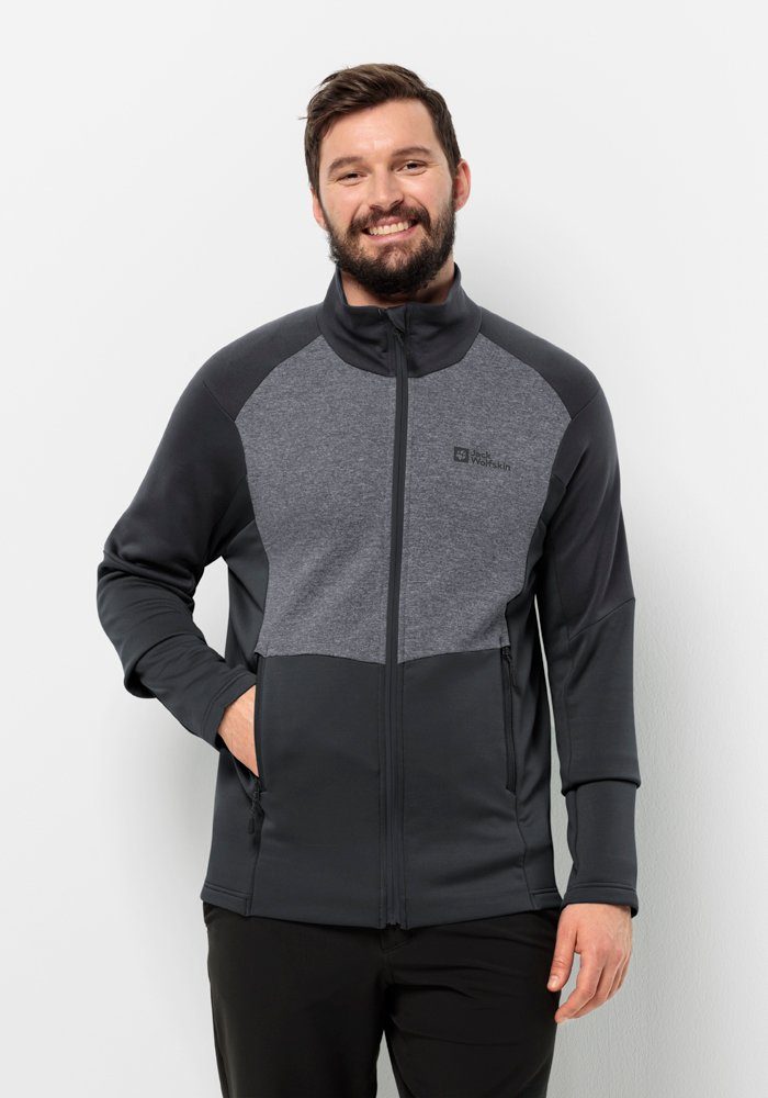 Jack Wolfskin Fleecejack MARIENBERG FZ M heren jassen maat XXL (58) grijs
