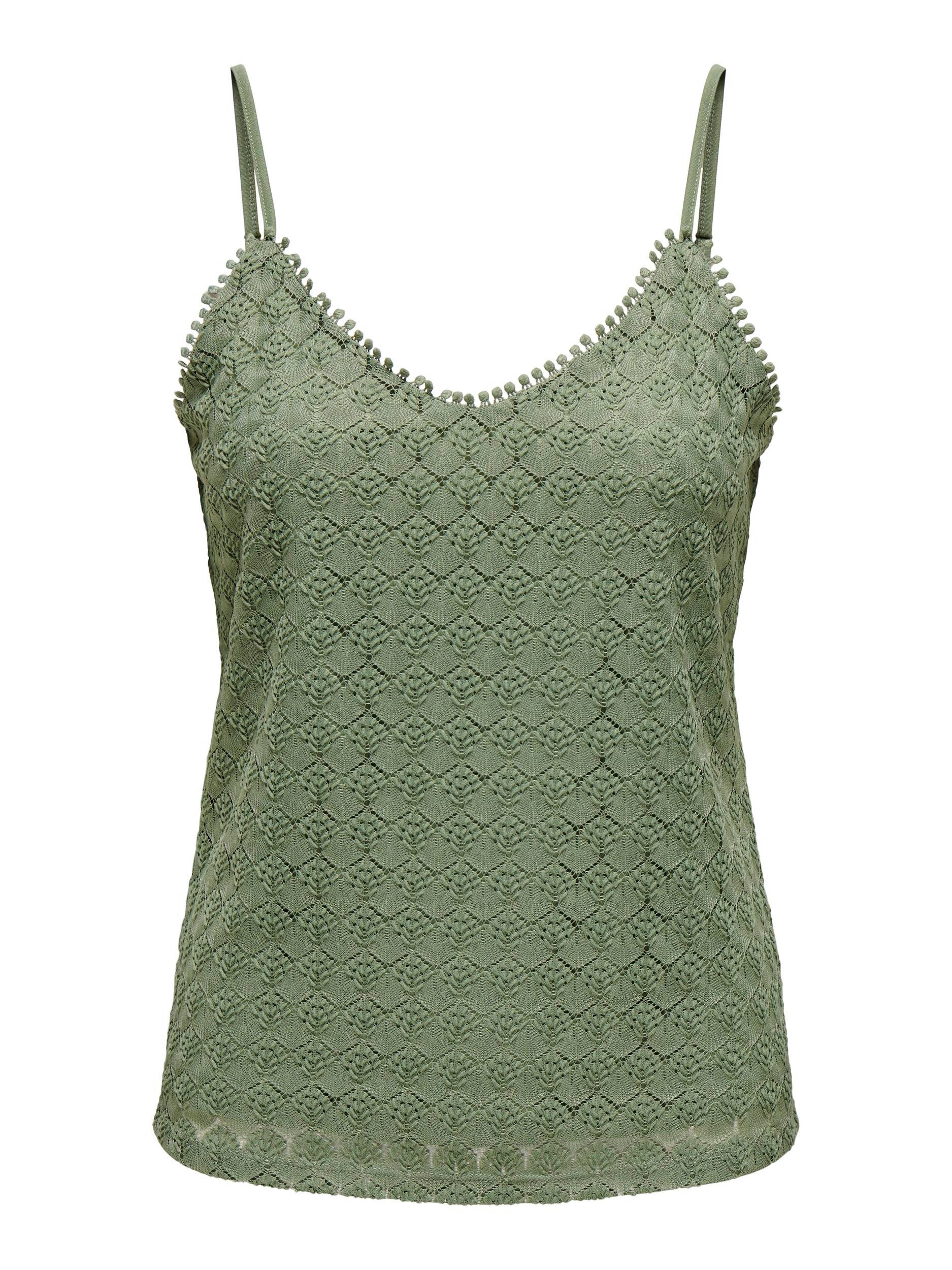 Only Top met spaghettibandjes ONLPATRICIA SINGLET JRS