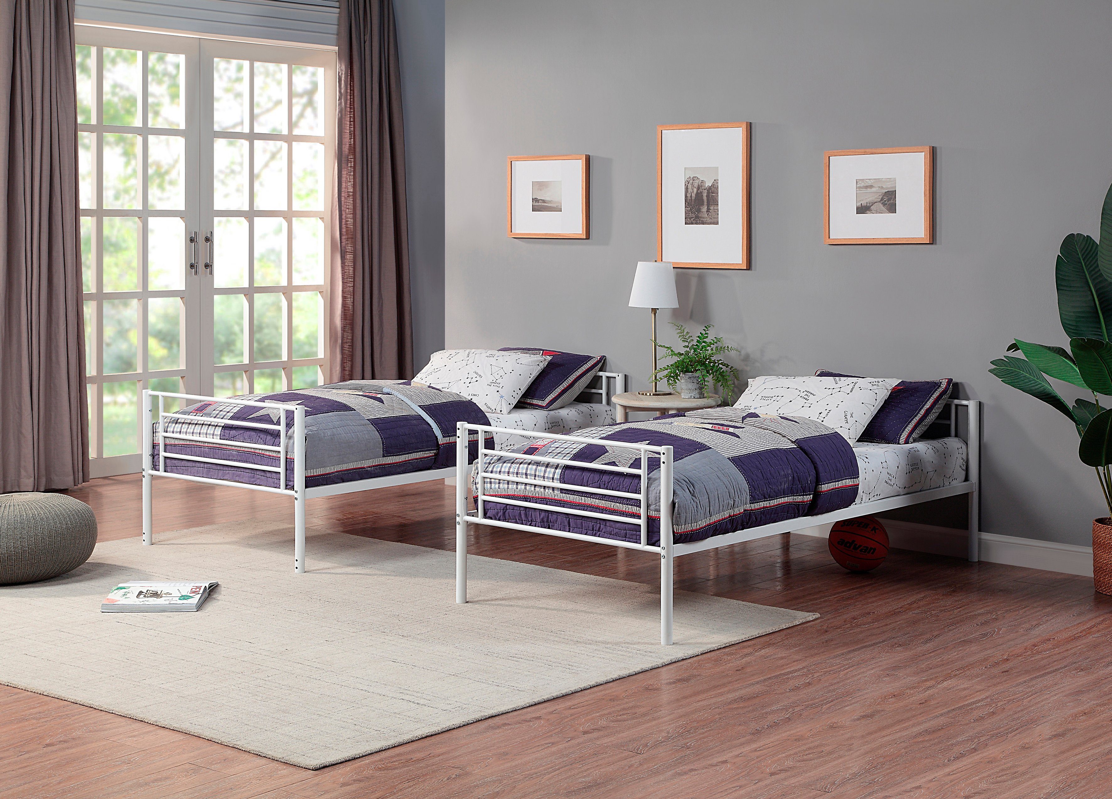 ATLANTIC home collection Stapelbed Adam deelbaar in twee 1-persoonsbedden