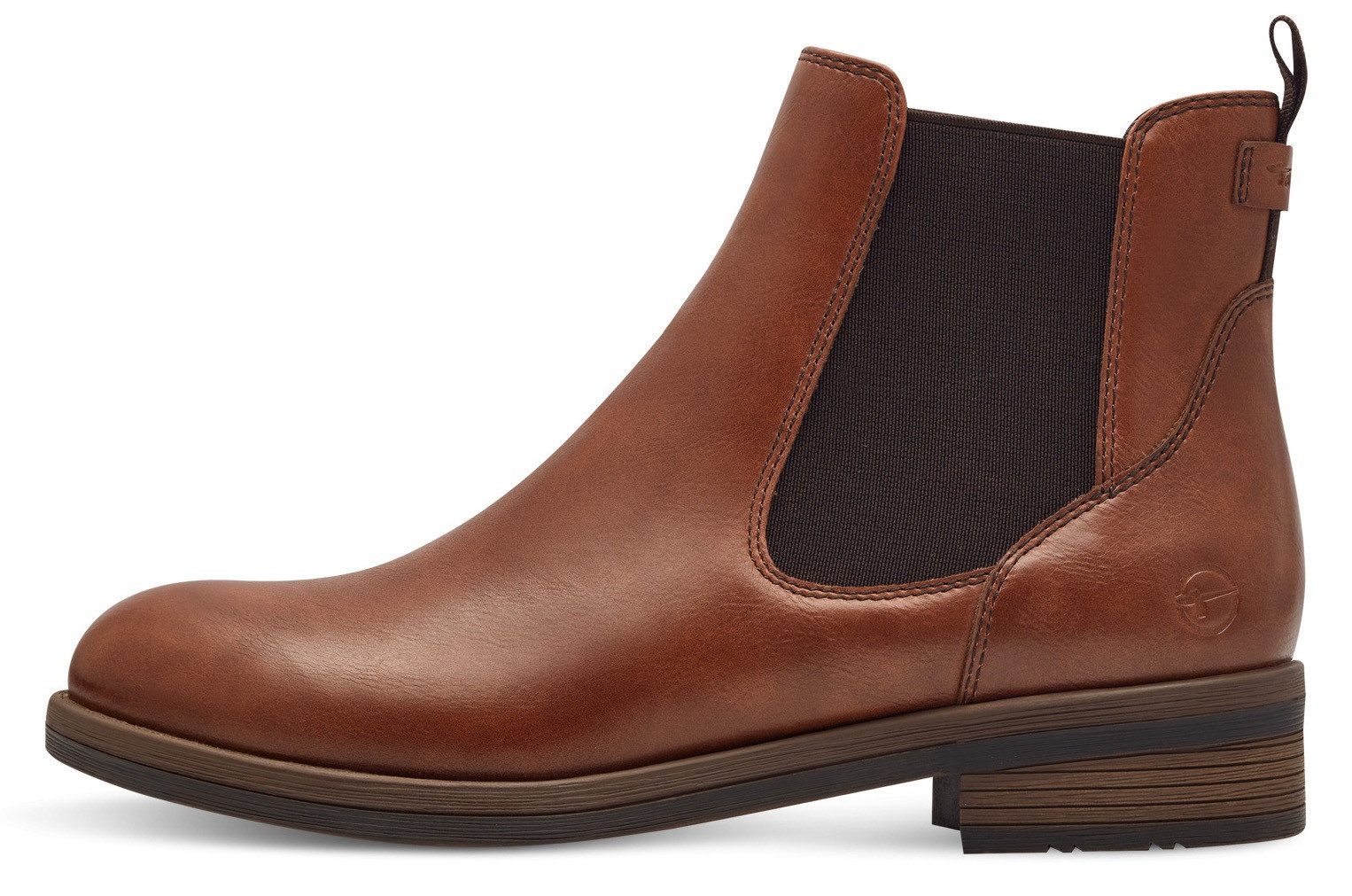 Tamaris Chelsea-boots blokhak, laarsjes, business schoen, instapschoen, aantrekband